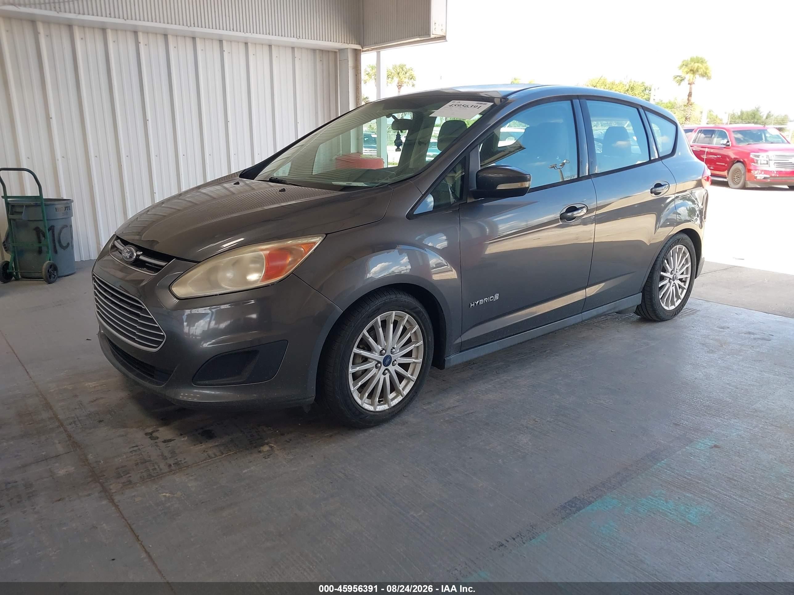 2015 Ford C-max Hybrid Se Gray vin: 1FADP5AU3FL100859