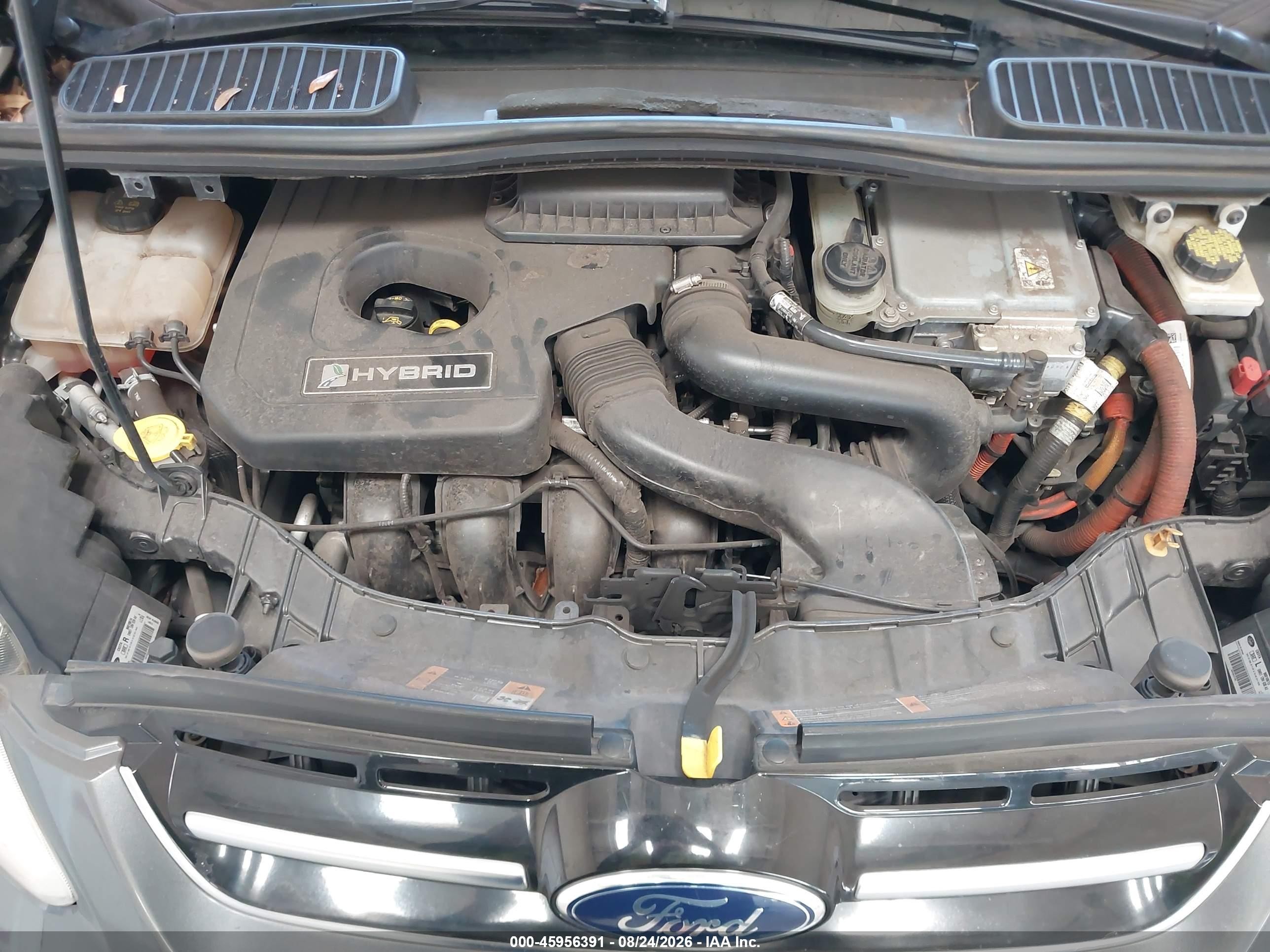 2015 Ford C-max Hybrid Se Gray vin: 1FADP5AU3FL100859