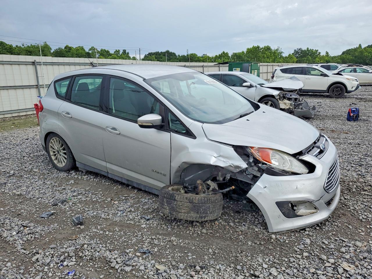 2015 Ford C-max Hybrid Se Silver vin: 1FADP5AU3FL104684