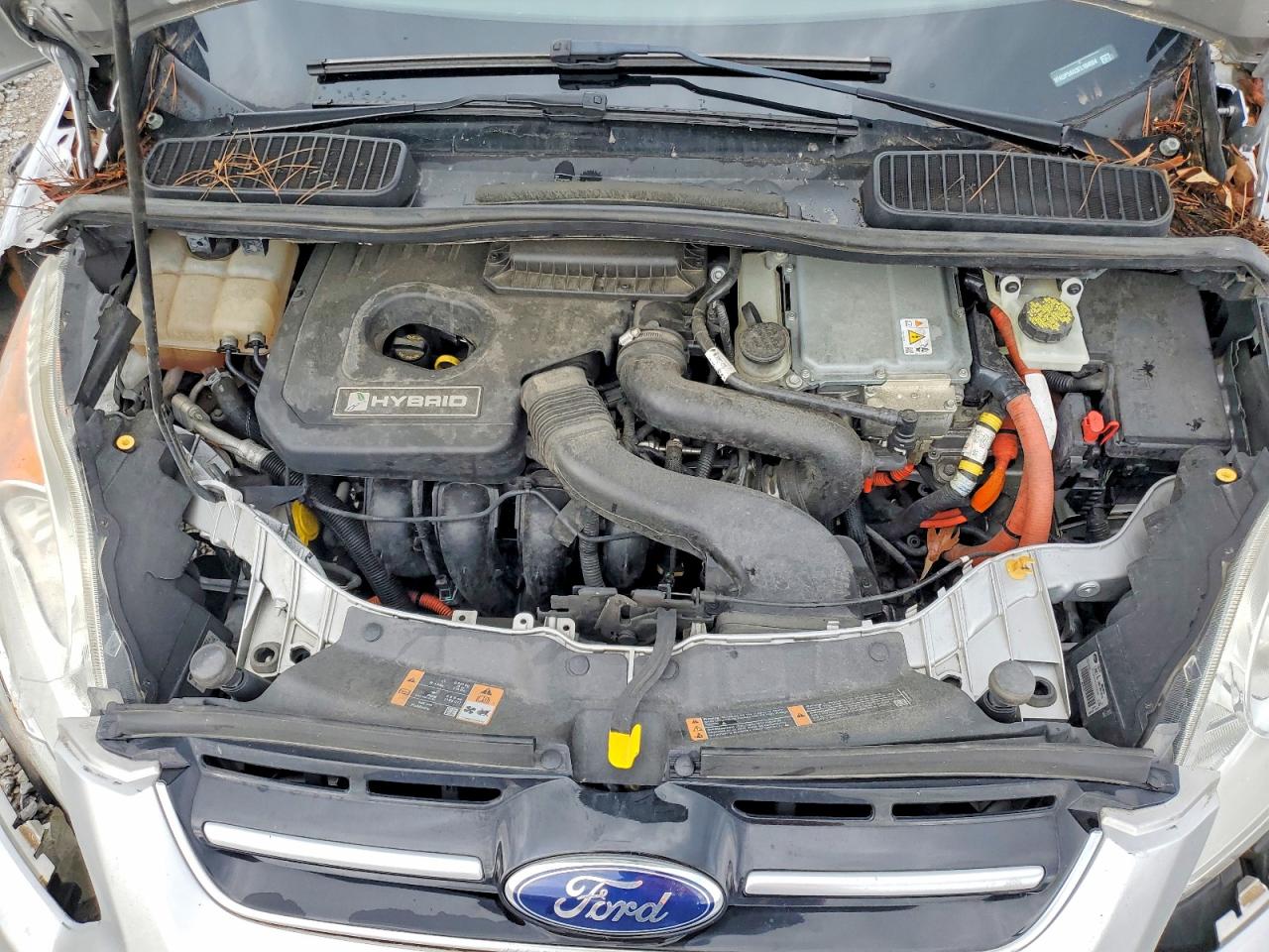 2015 Ford C-max Hybrid Se Silver vin: 1FADP5AU3FL104684
