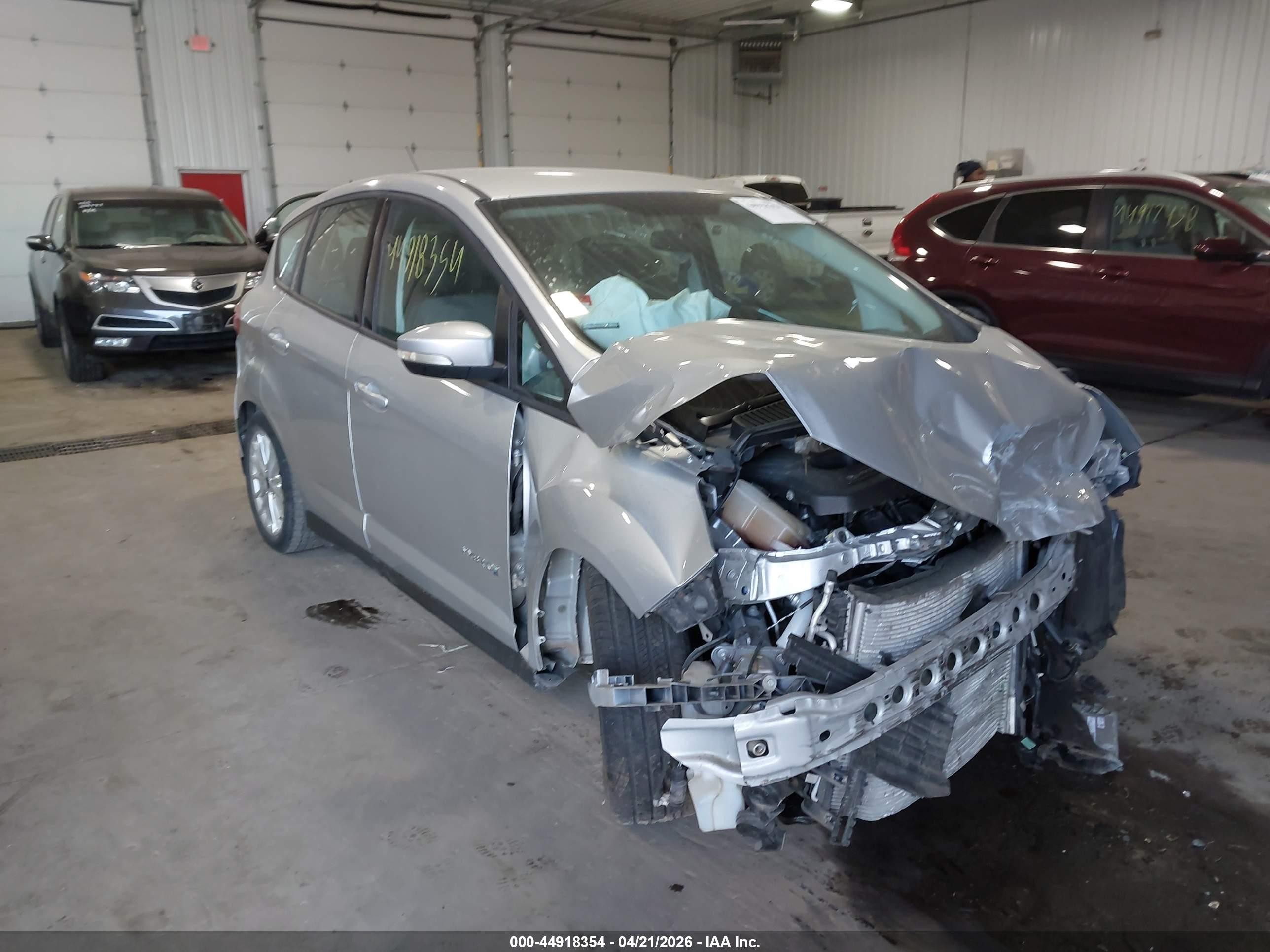 2016 Ford C-max Hybrid Se Silver vin: 1FADP5AU3GL109062