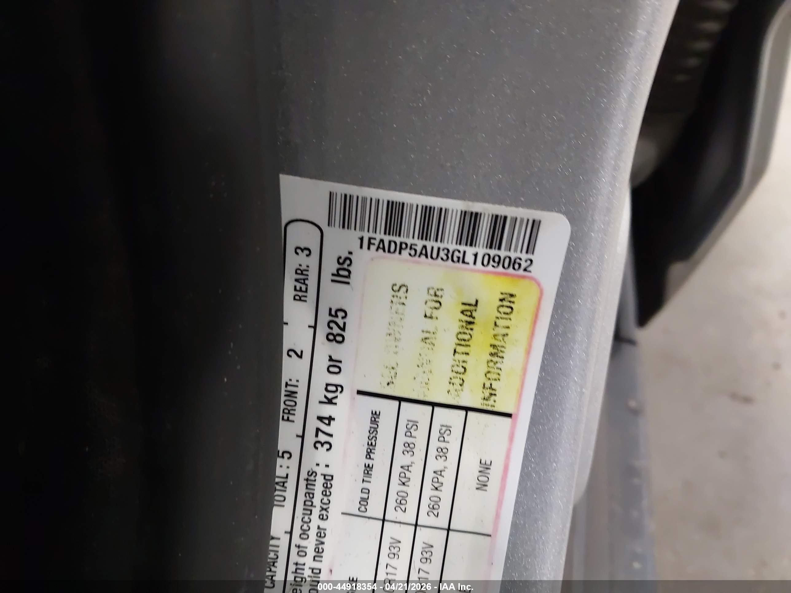2016 Ford C-max Hybrid Se Silver vin: 1FADP5AU3GL109062