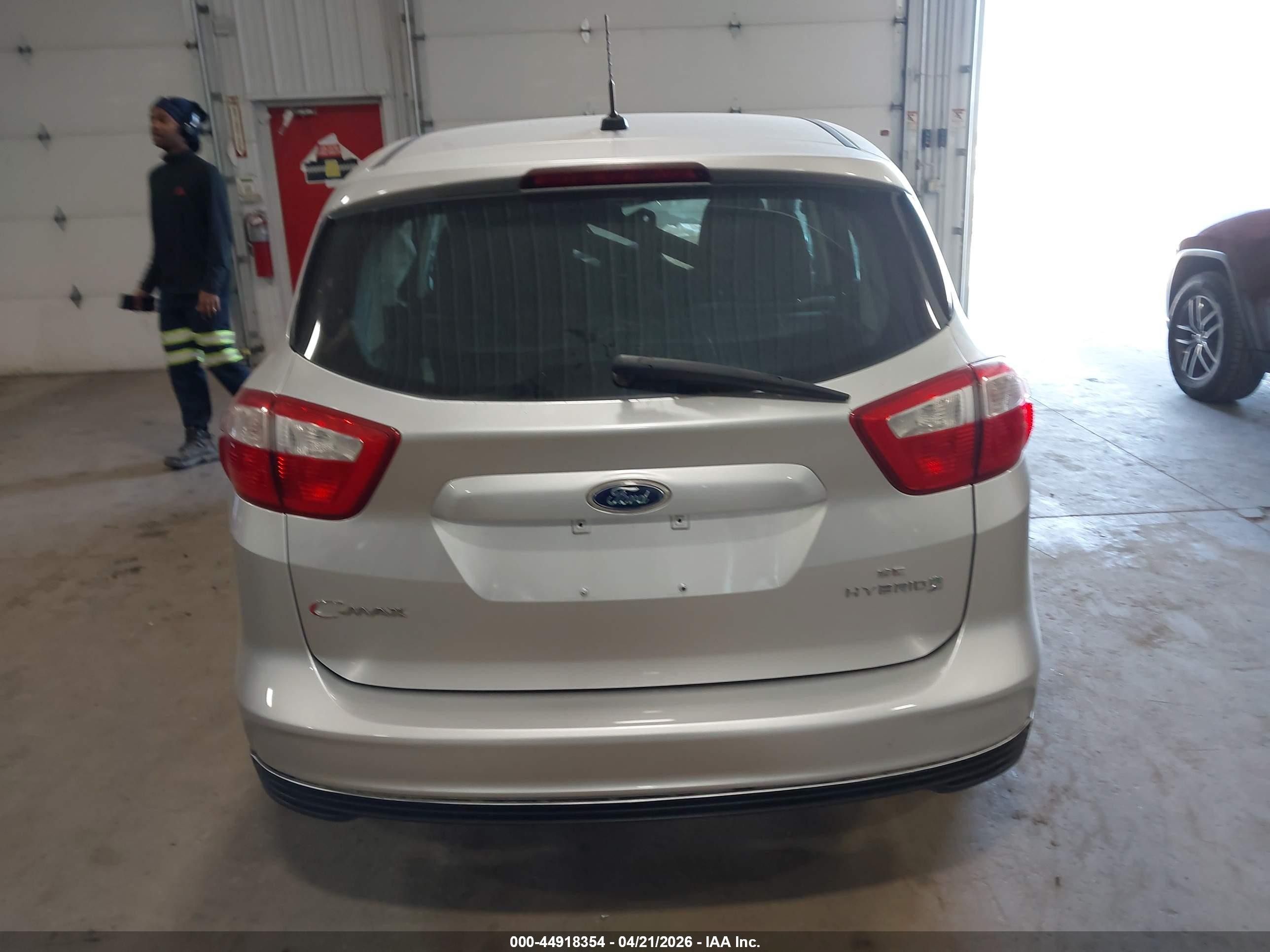 2016 Ford C-max Hybrid Se Silver vin: 1FADP5AU3GL109062