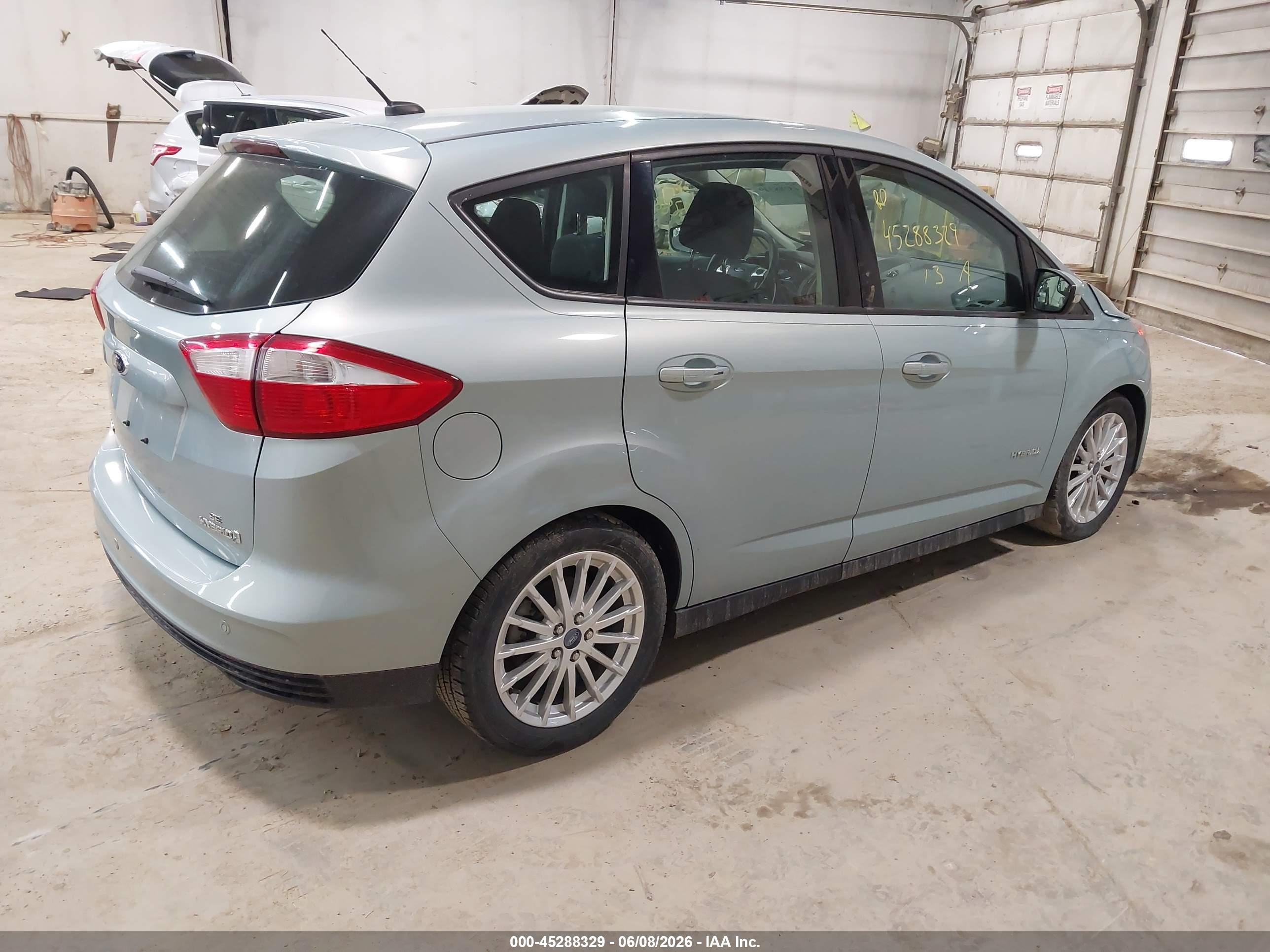 2013 Ford C-max Hybrid Se Silver vin: 1FADP5AU4DL518294