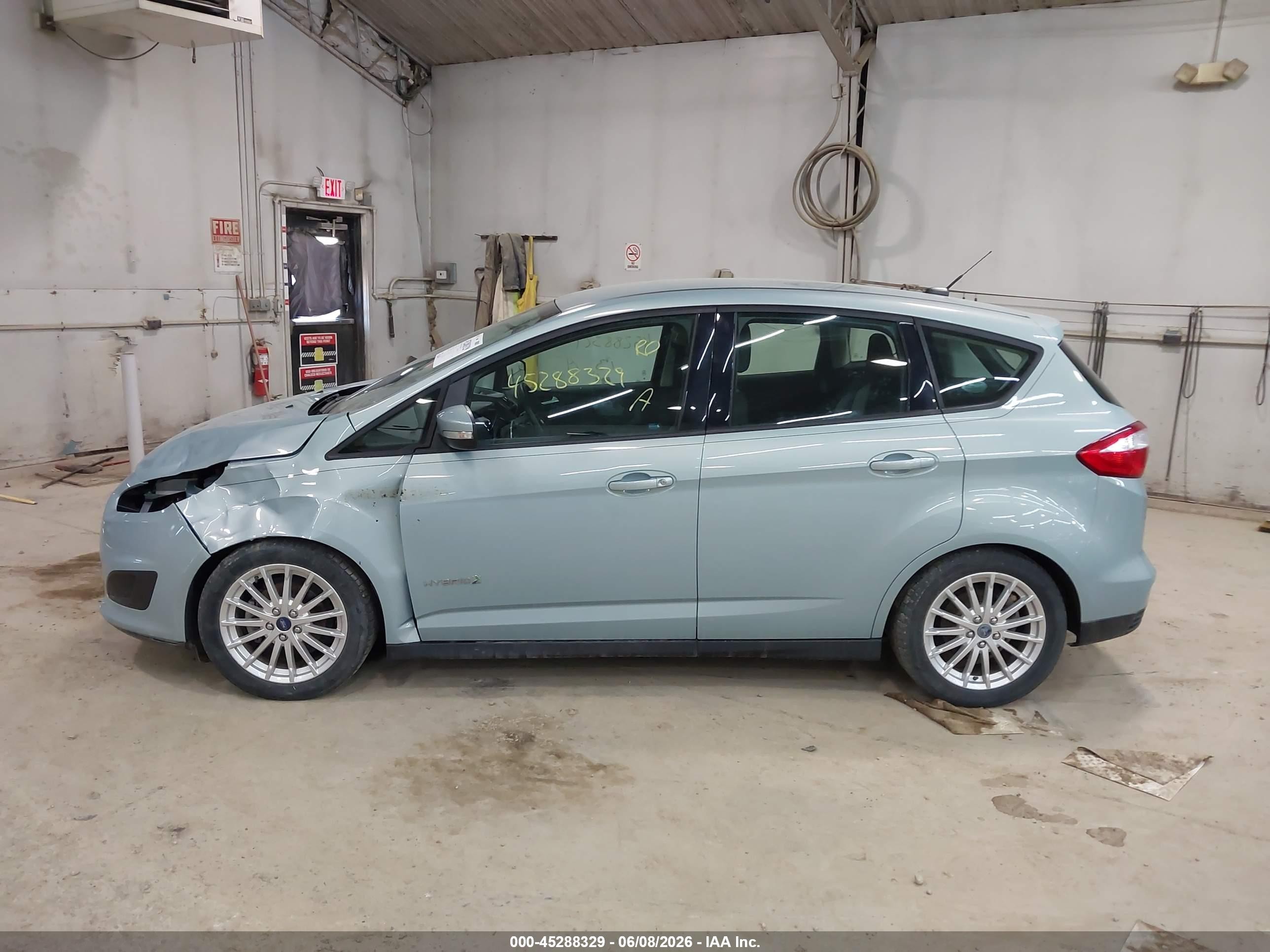 2013 Ford C-max Hybrid Se Silver vin: 1FADP5AU4DL518294
