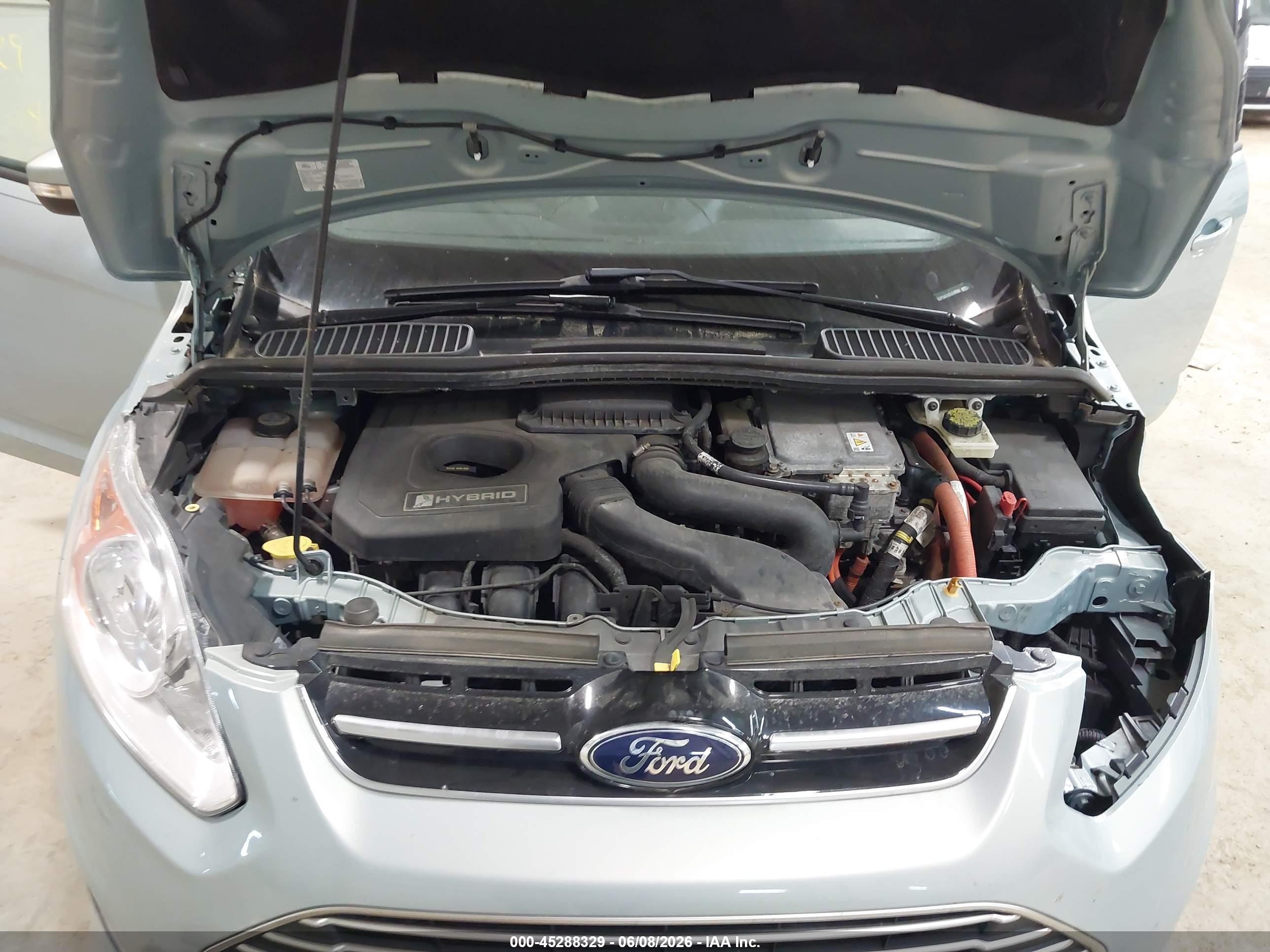 2013 Ford C-max Hybrid Se Silver vin: 1FADP5AU4DL518294