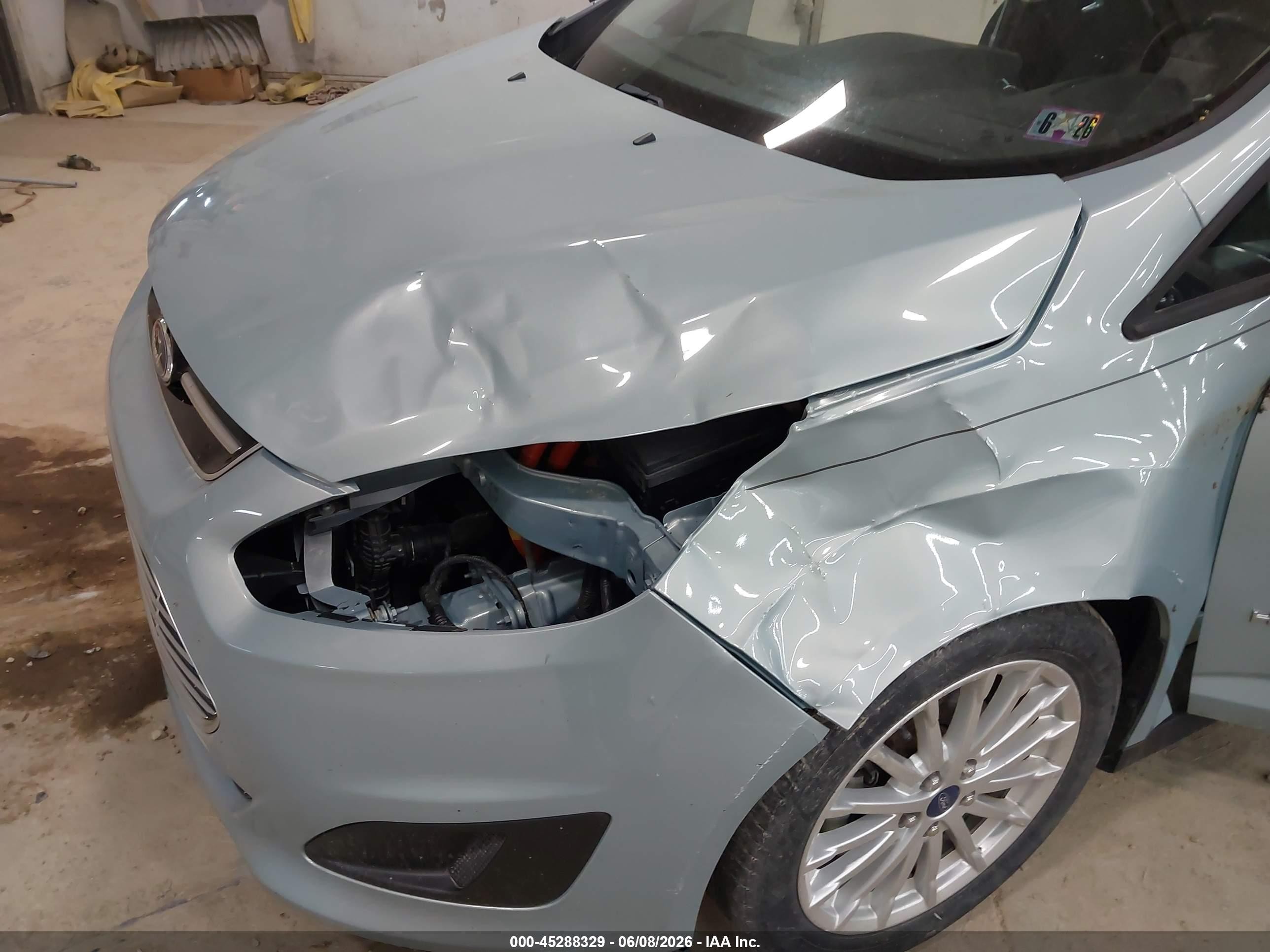 2013 Ford C-max Hybrid Se Silver vin: 1FADP5AU4DL518294
