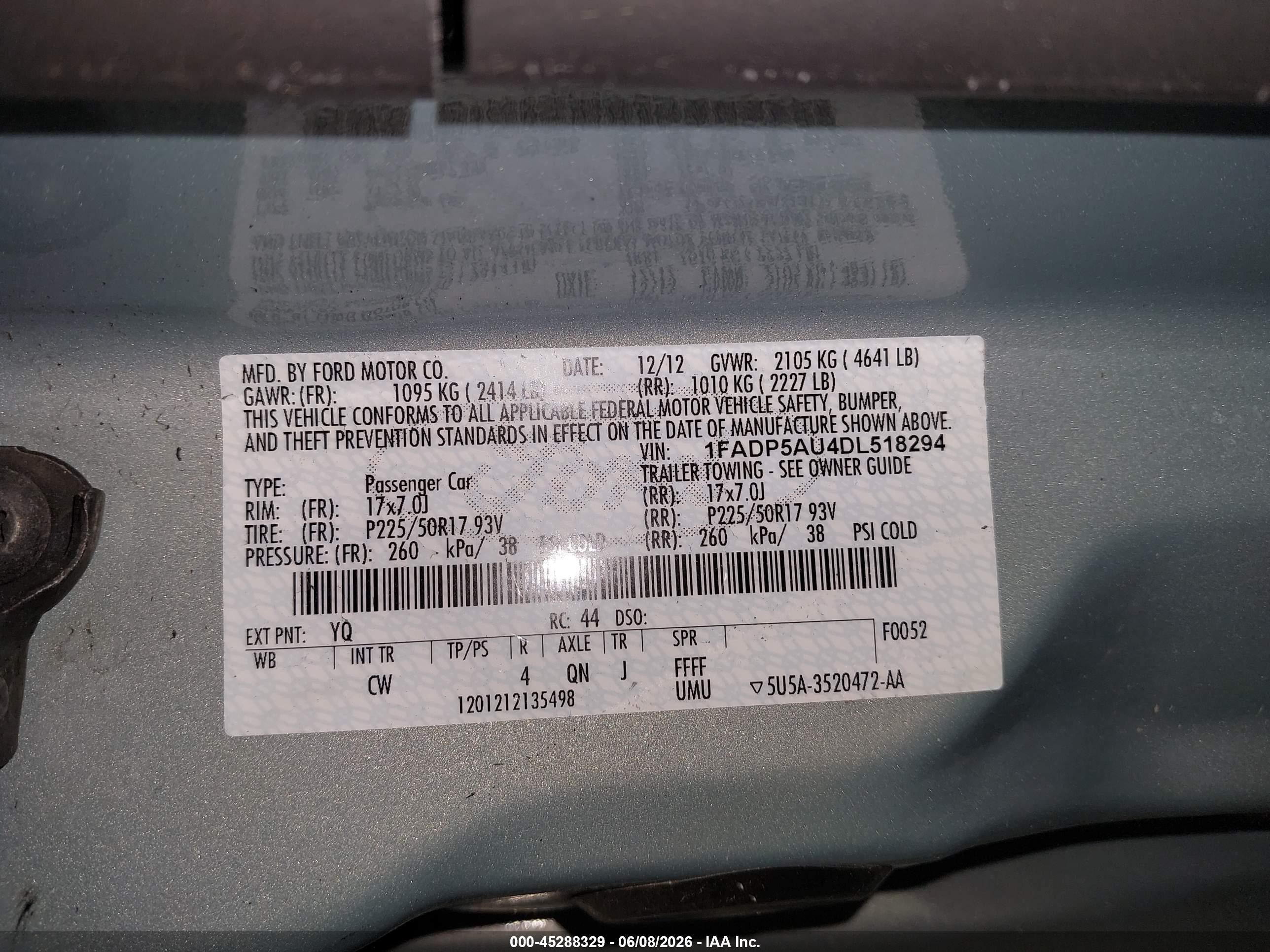 2013 Ford C-max Hybrid Se Silver vin: 1FADP5AU4DL518294
