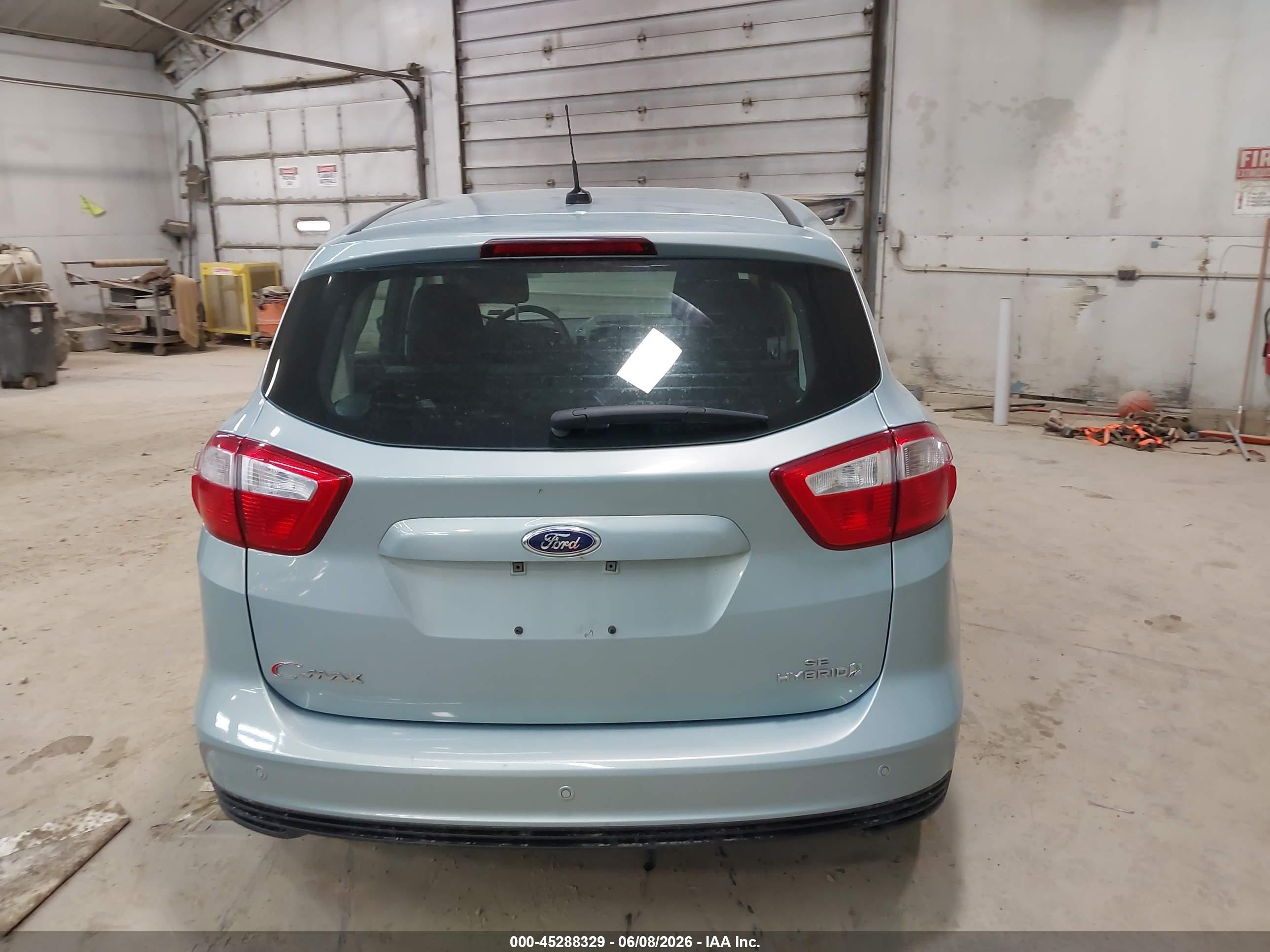 2013 Ford C-max Hybrid Se Silver vin: 1FADP5AU4DL518294