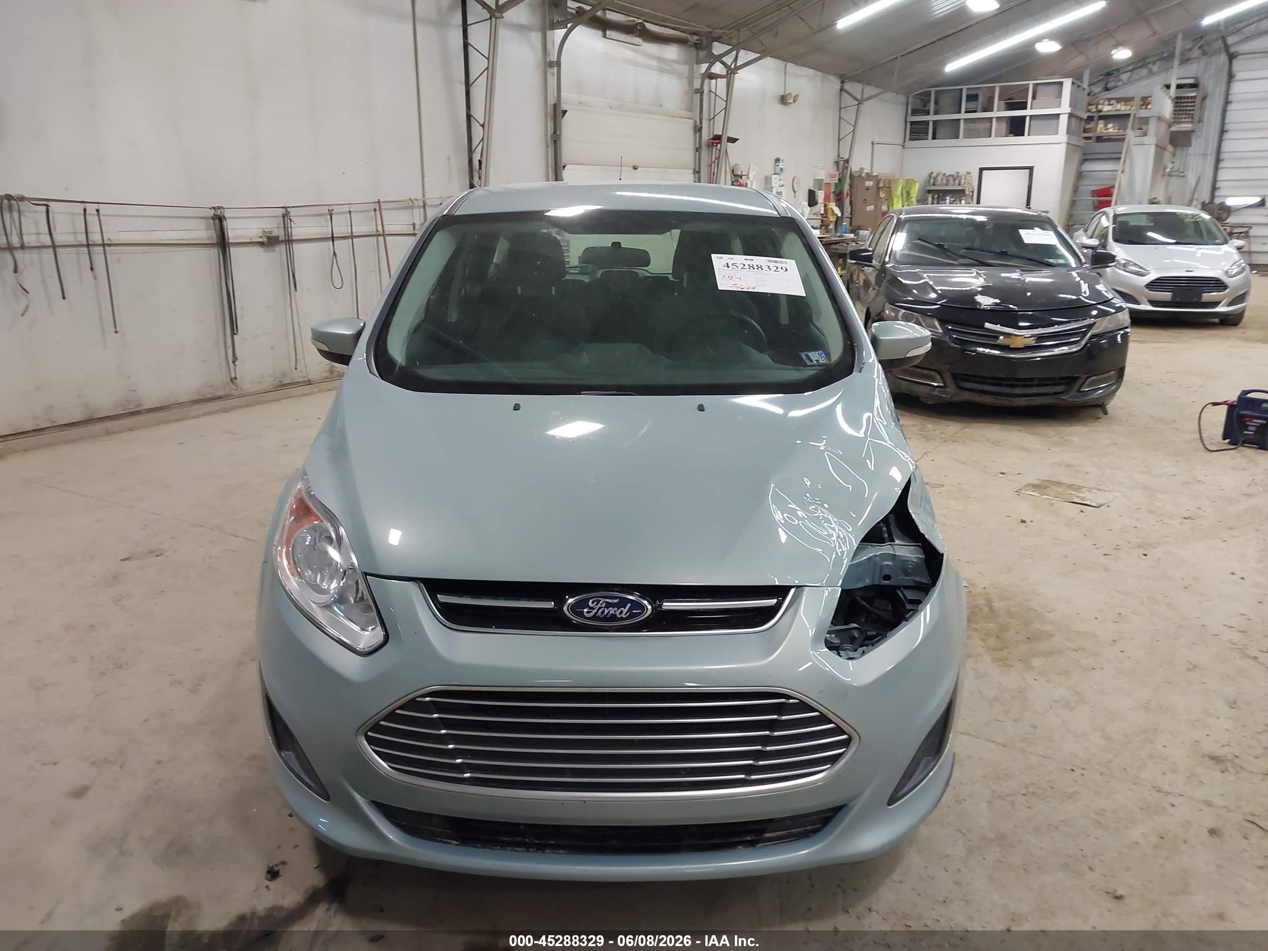 2013 Ford C-max Hybrid Se Silver vin: 1FADP5AU4DL518294