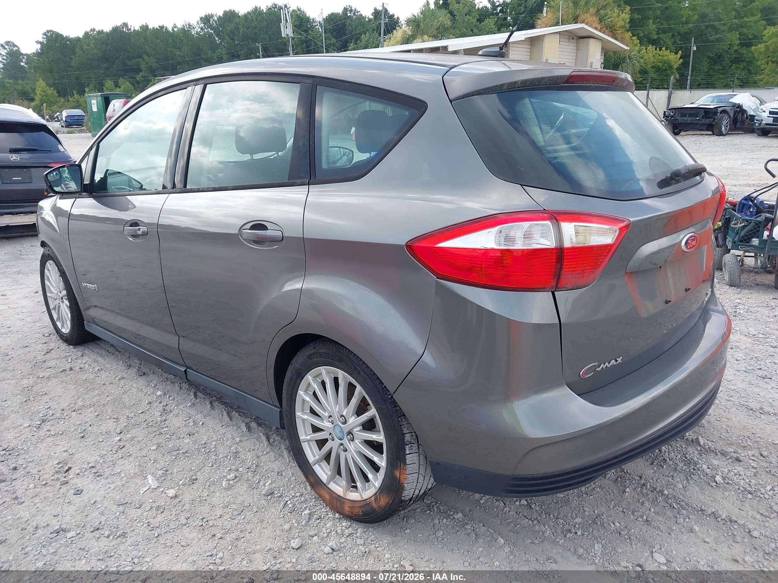 2013 Ford C-max Hybrid Se Gray vin: 1FADP5AU4DL527528
