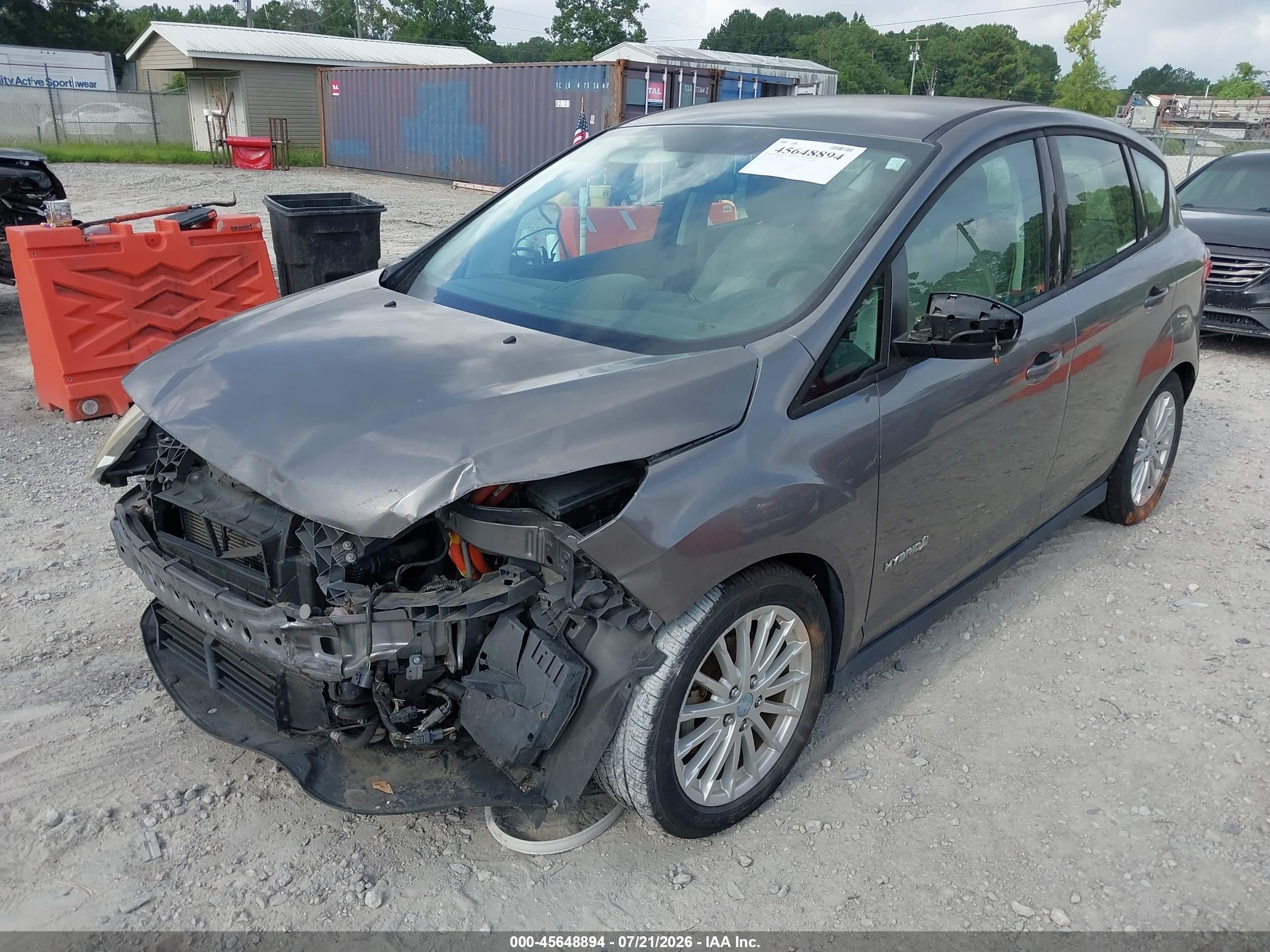2013 Ford C-max Hybrid Se Gray vin: 1FADP5AU4DL527528