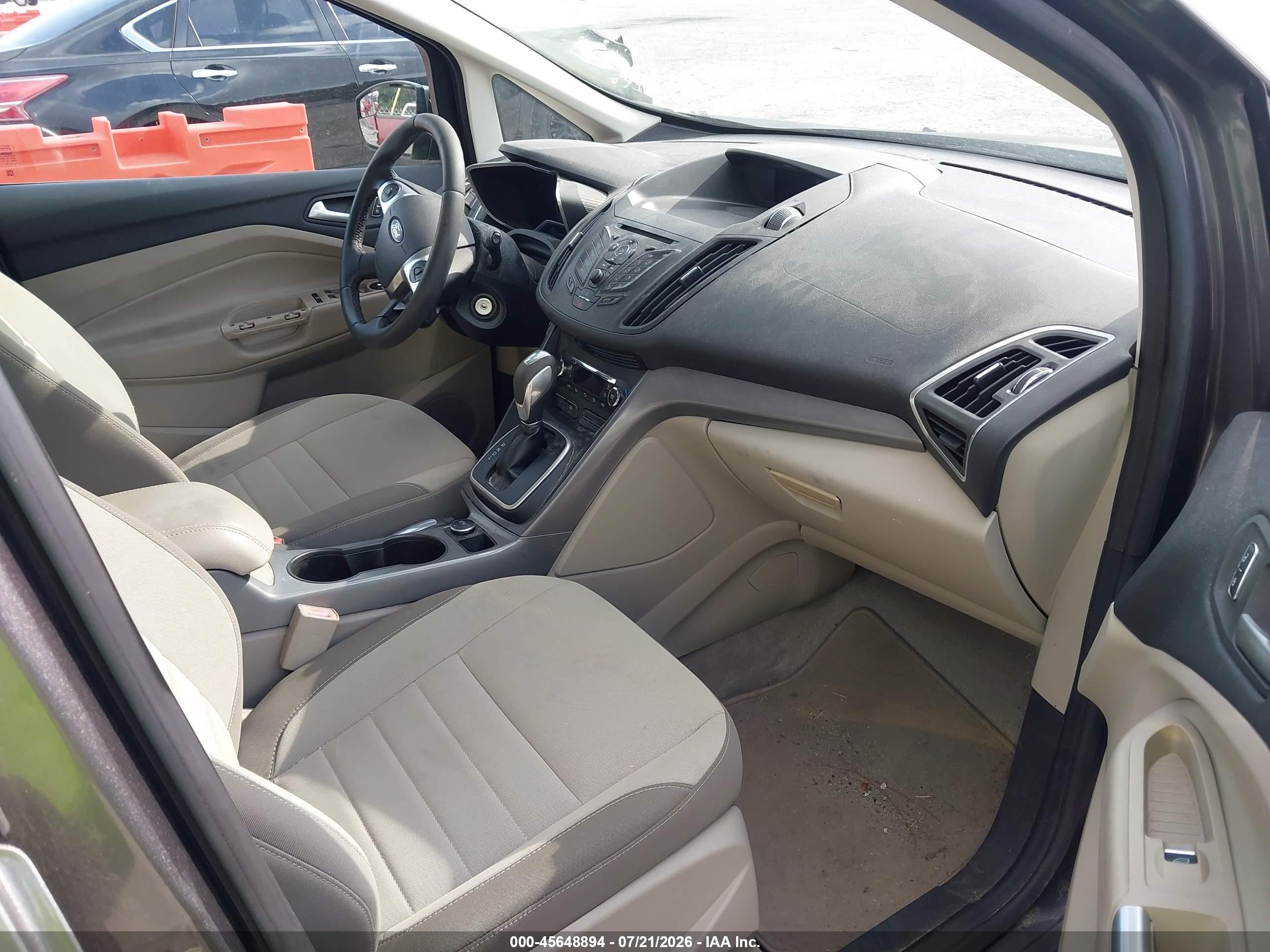 2013 Ford C-max Hybrid Se Gray vin: 1FADP5AU4DL527528