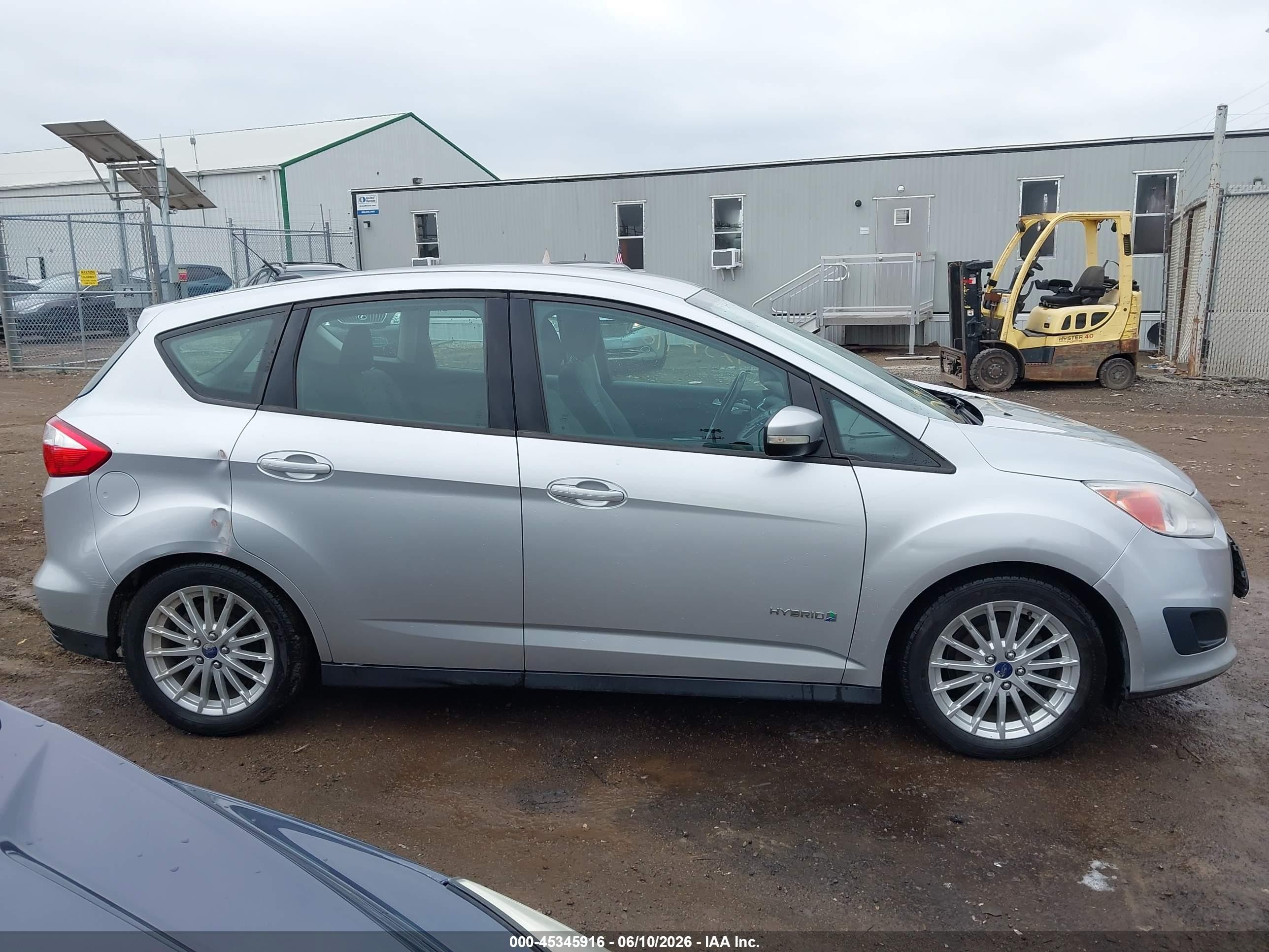 2013 Ford C-max Hybrid Se Silver vin: 1FADP5AU4DL540537