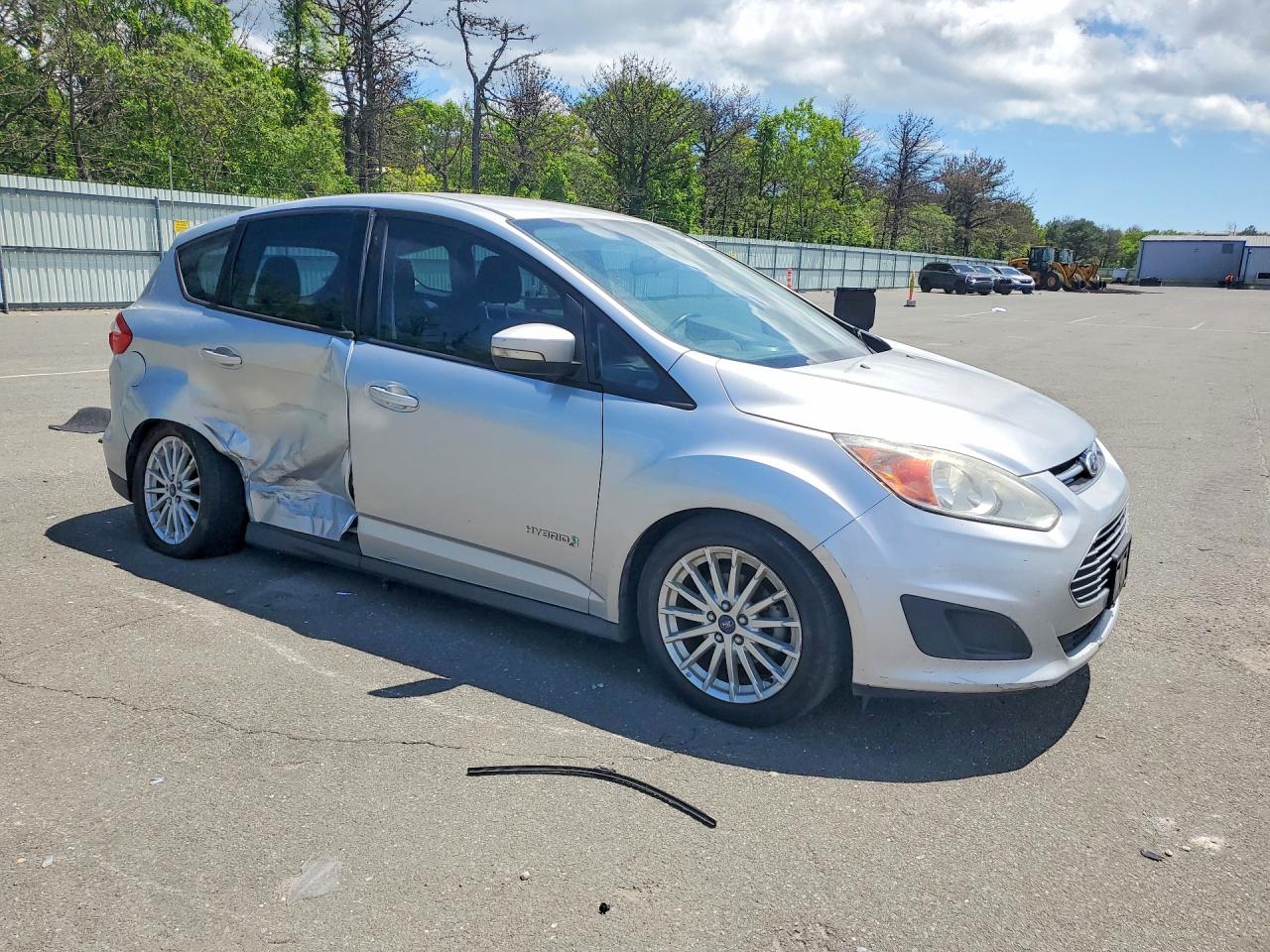 2013 Ford C-max Se Silver vin: 1FADP5AU4DL550078