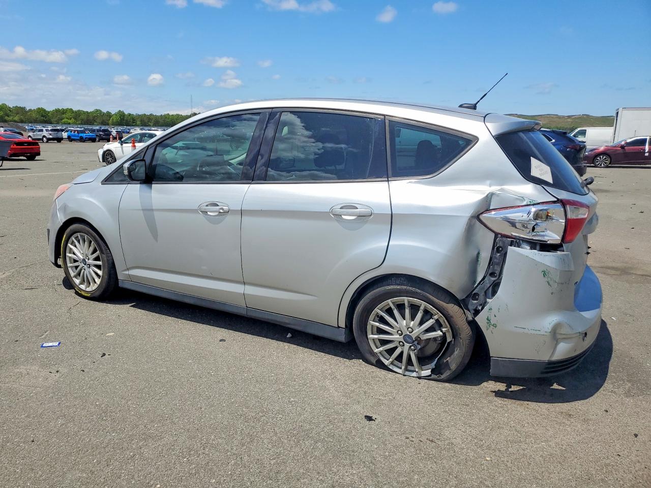 2013 Ford C-max Se Silver vin: 1FADP5AU4DL550078