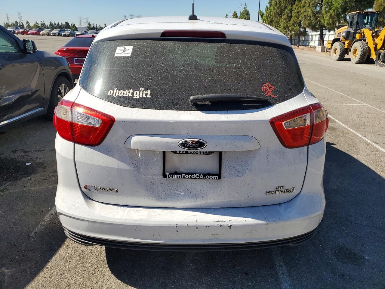 2013 Ford C-max Se White vin: 1FADP5AU4DL556978