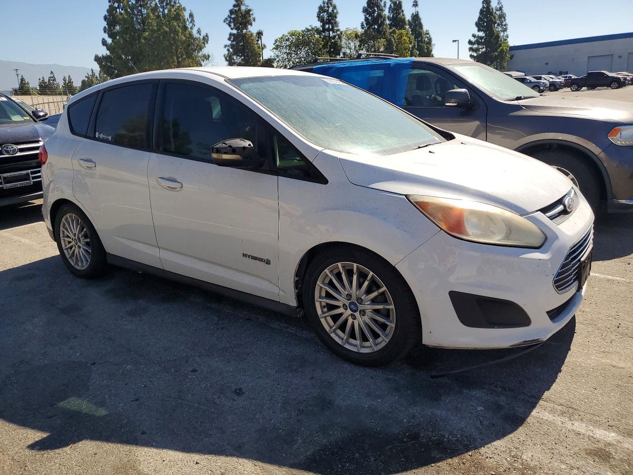 2013 Ford C-max Se White vin: 1FADP5AU4DL556978