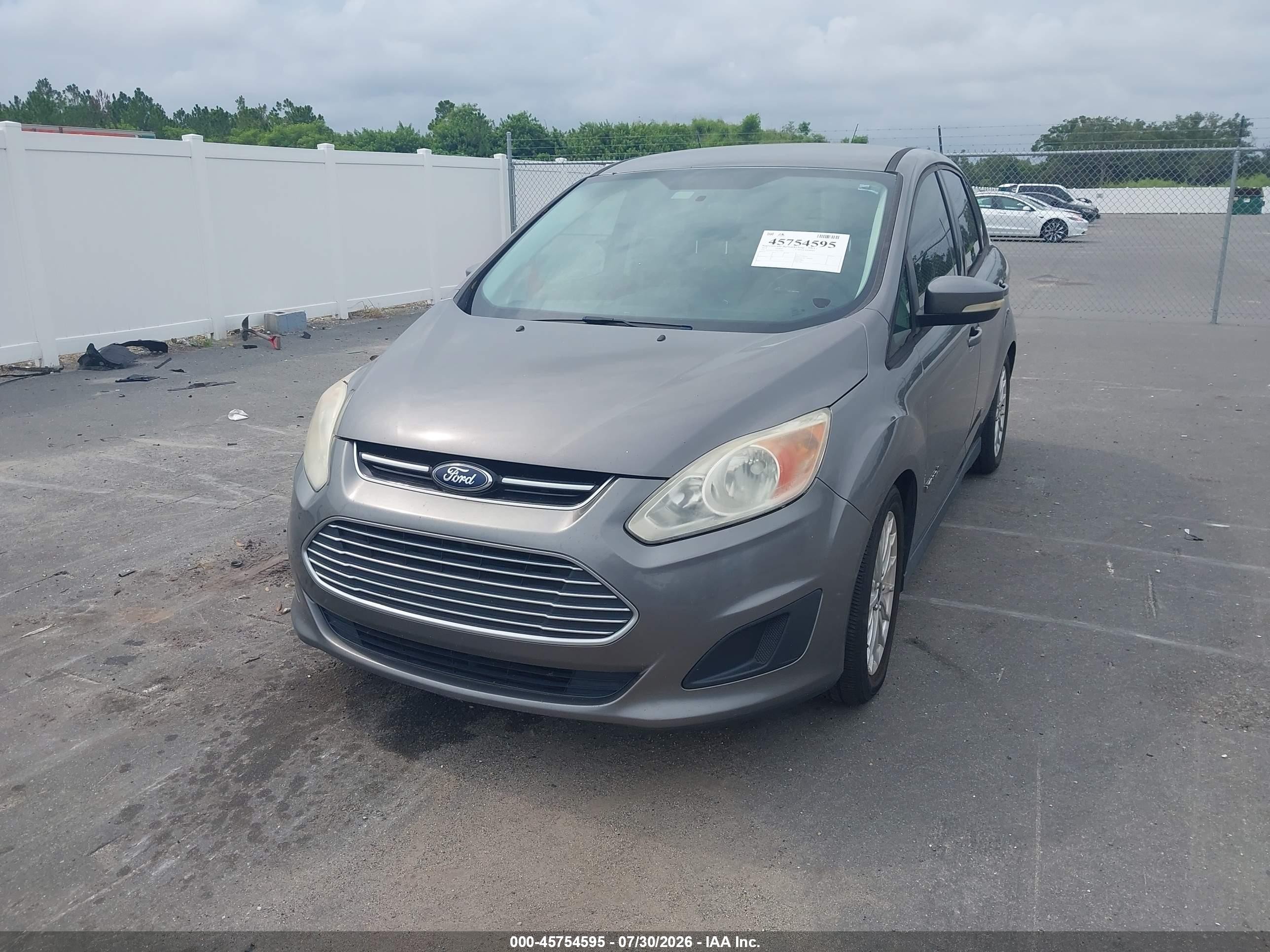 2014 Ford C-max Hybrid Se Gray vin: 1FADP5AU4EL505823
