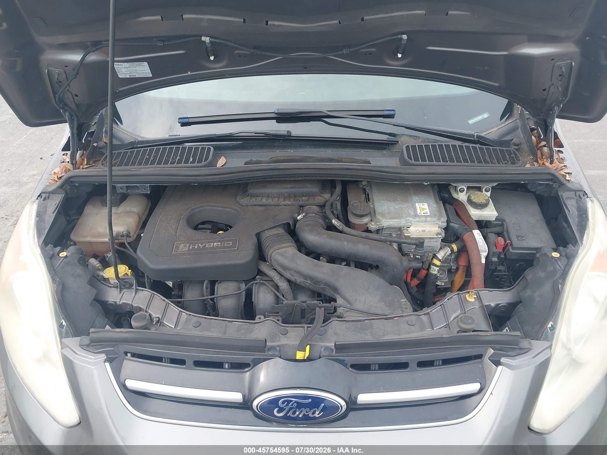 2014 Ford C-max Hybrid Se Gray vin: 1FADP5AU4EL505823