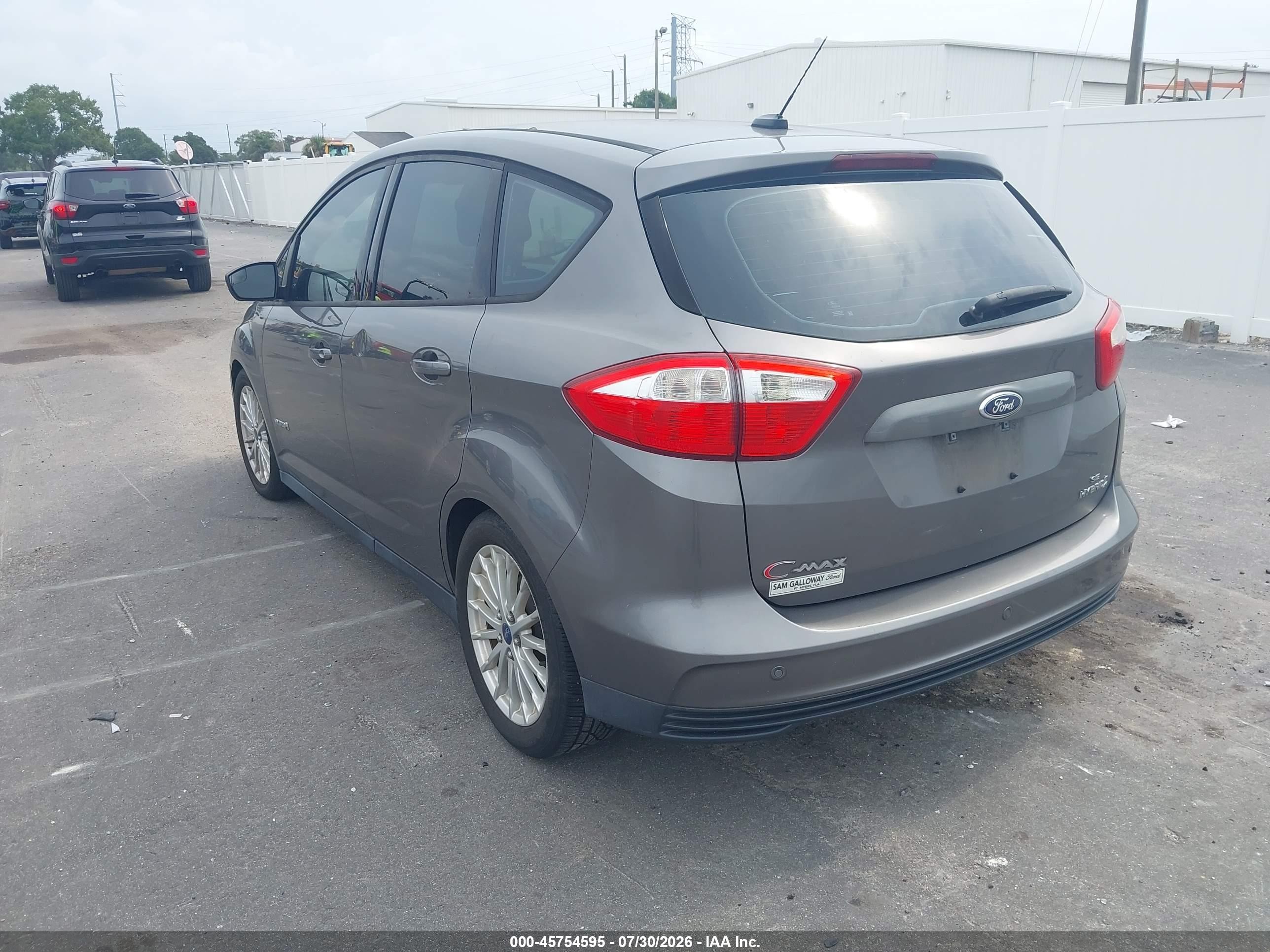 2014 Ford C-max Hybrid Se Gray vin: 1FADP5AU4EL505823