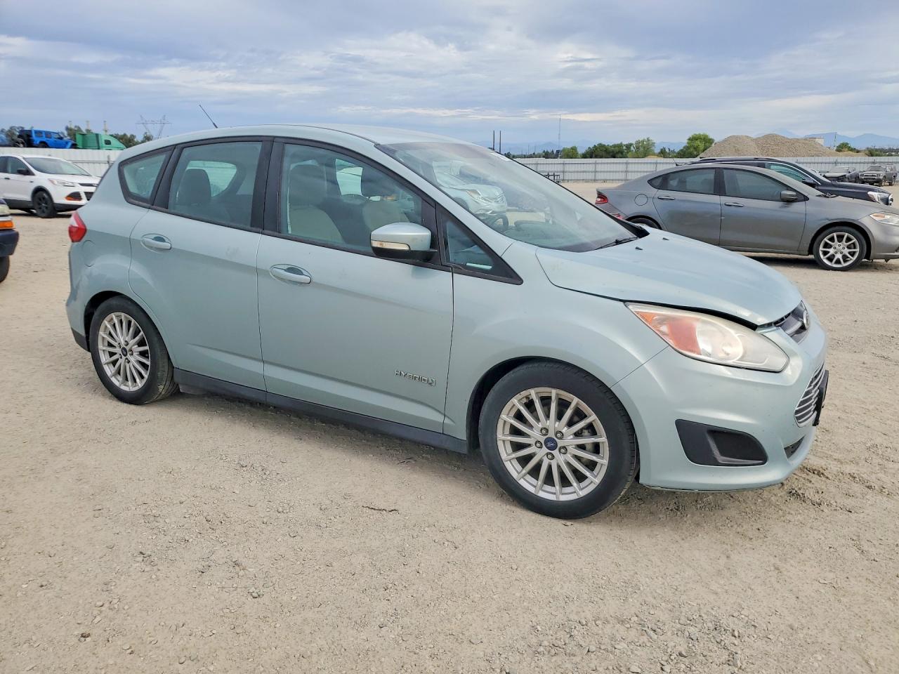 2014 Ford C-max Se Green vin: 1FADP5AU4EL517678
