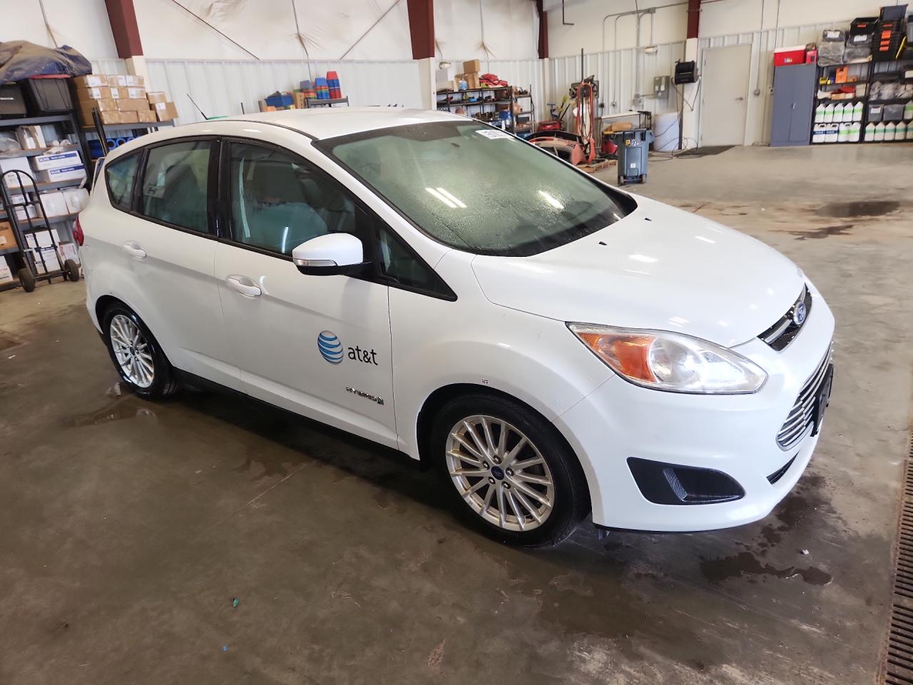 2015 Ford C-max Se White vin: 1FADP5AU4FL101373 Damage: Overall Vehicle, De-Identify, Removal Required