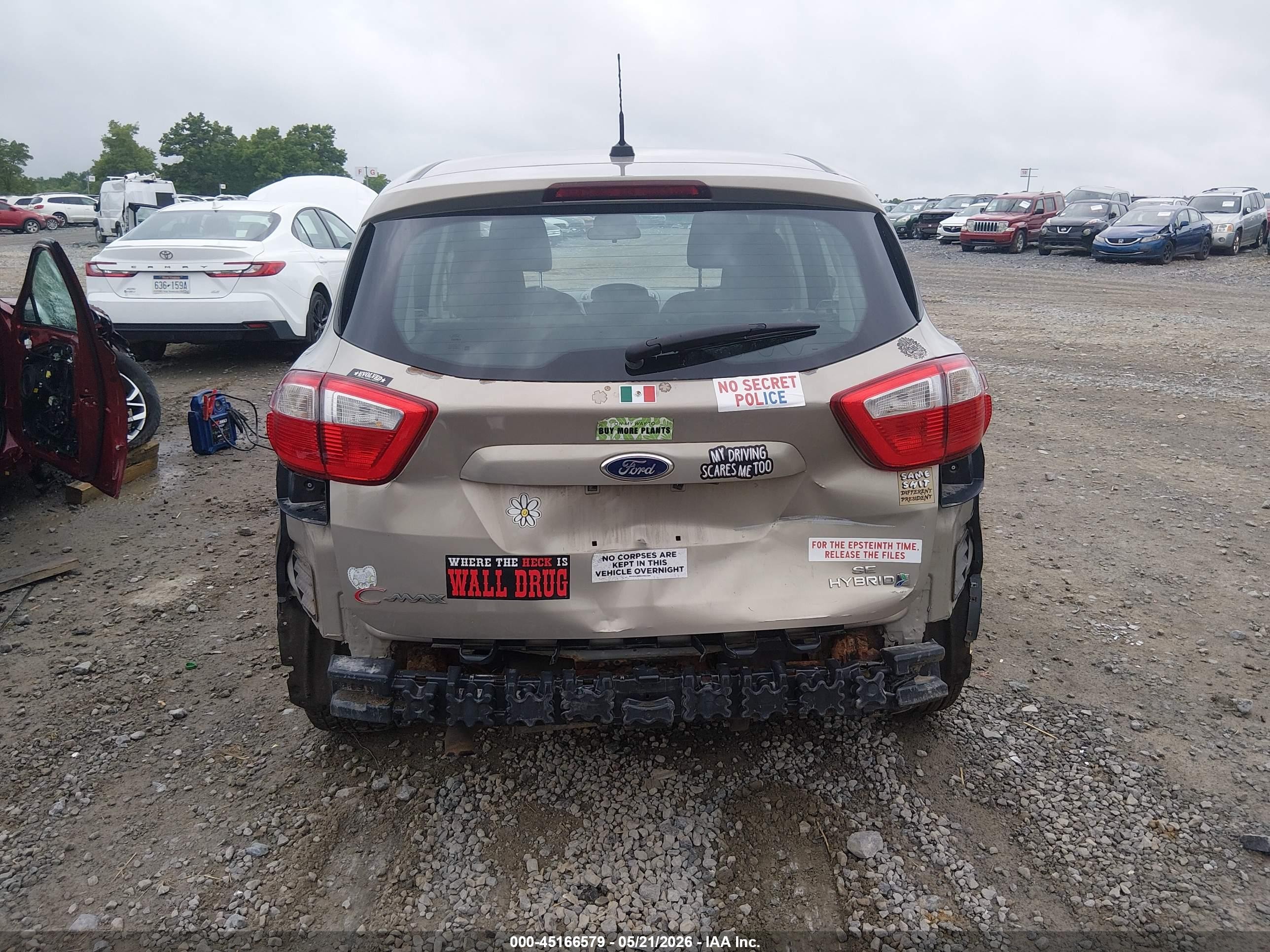 2015 Ford C-max Hybrid Se Gold vin: 1FADP5AU4FL119596