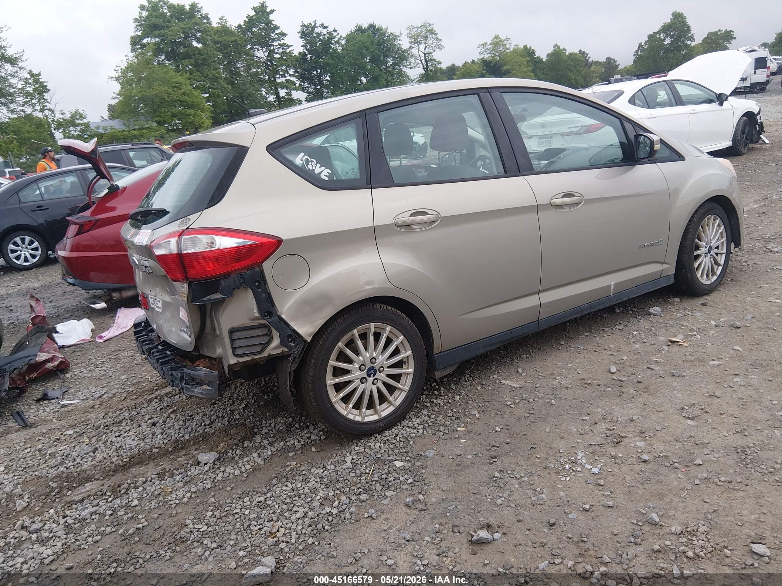 2015 Ford C-max Hybrid Se Gold vin: 1FADP5AU4FL119596