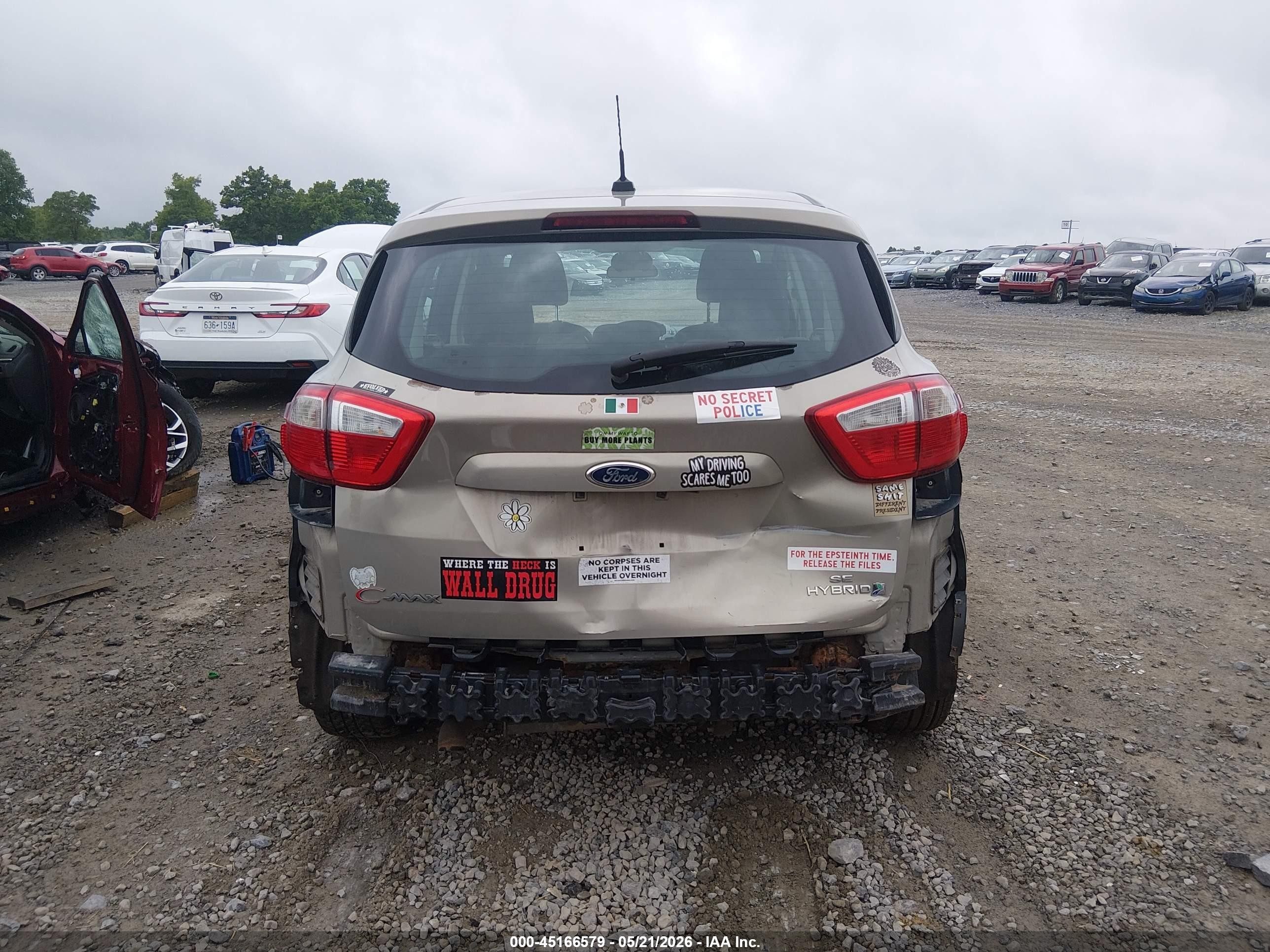 2015 Ford C-max Hybrid Se Gold vin: 1FADP5AU4FL119596