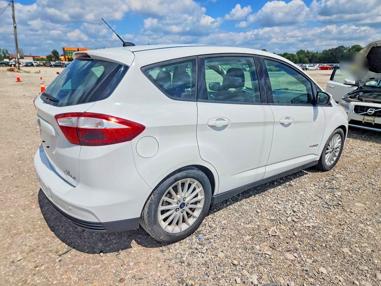 2015 Ford C-max Se White vin: 1FADP5AU4FL121171