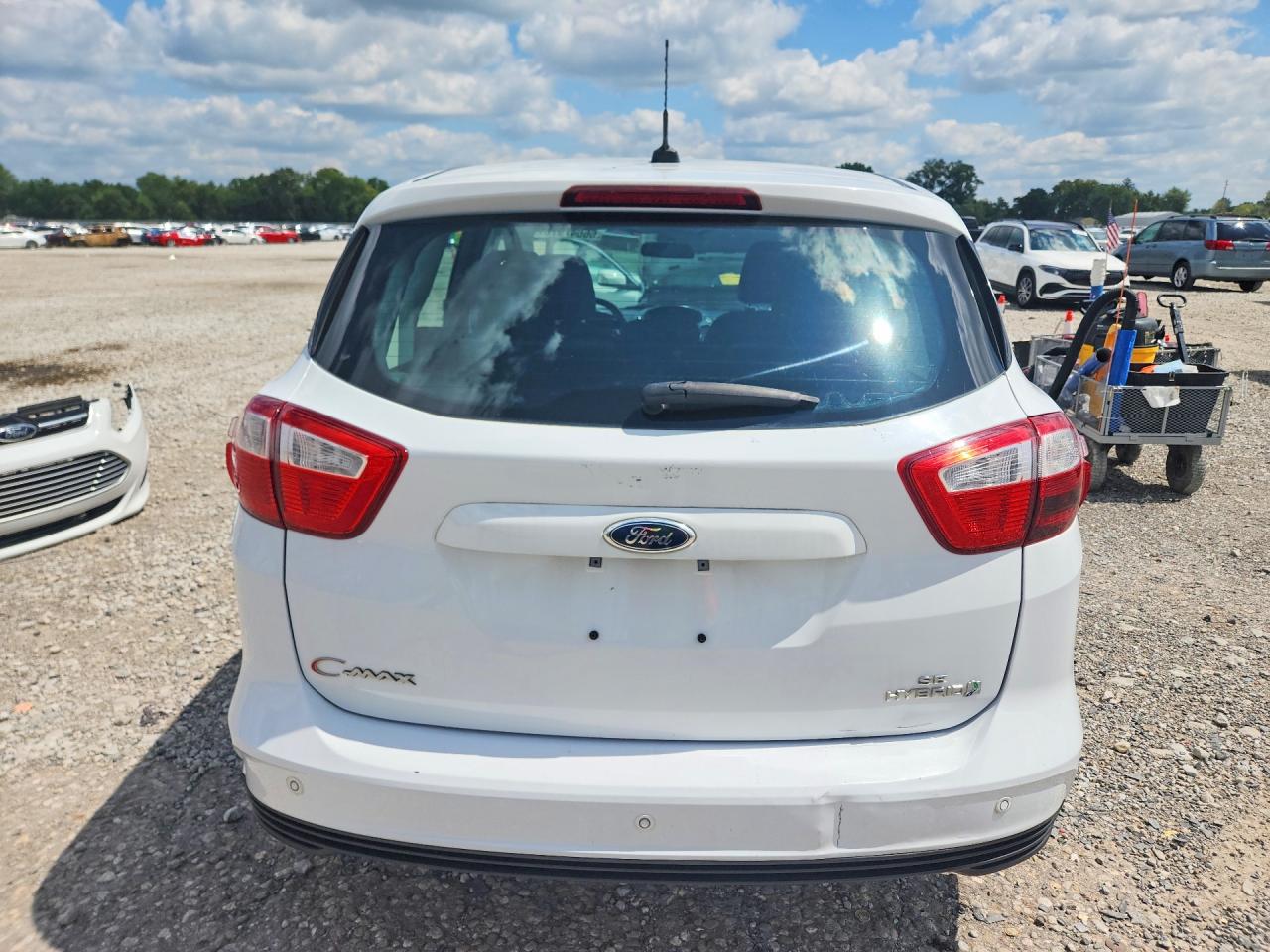 2015 Ford C-max Se White vin: 1FADP5AU4FL121171