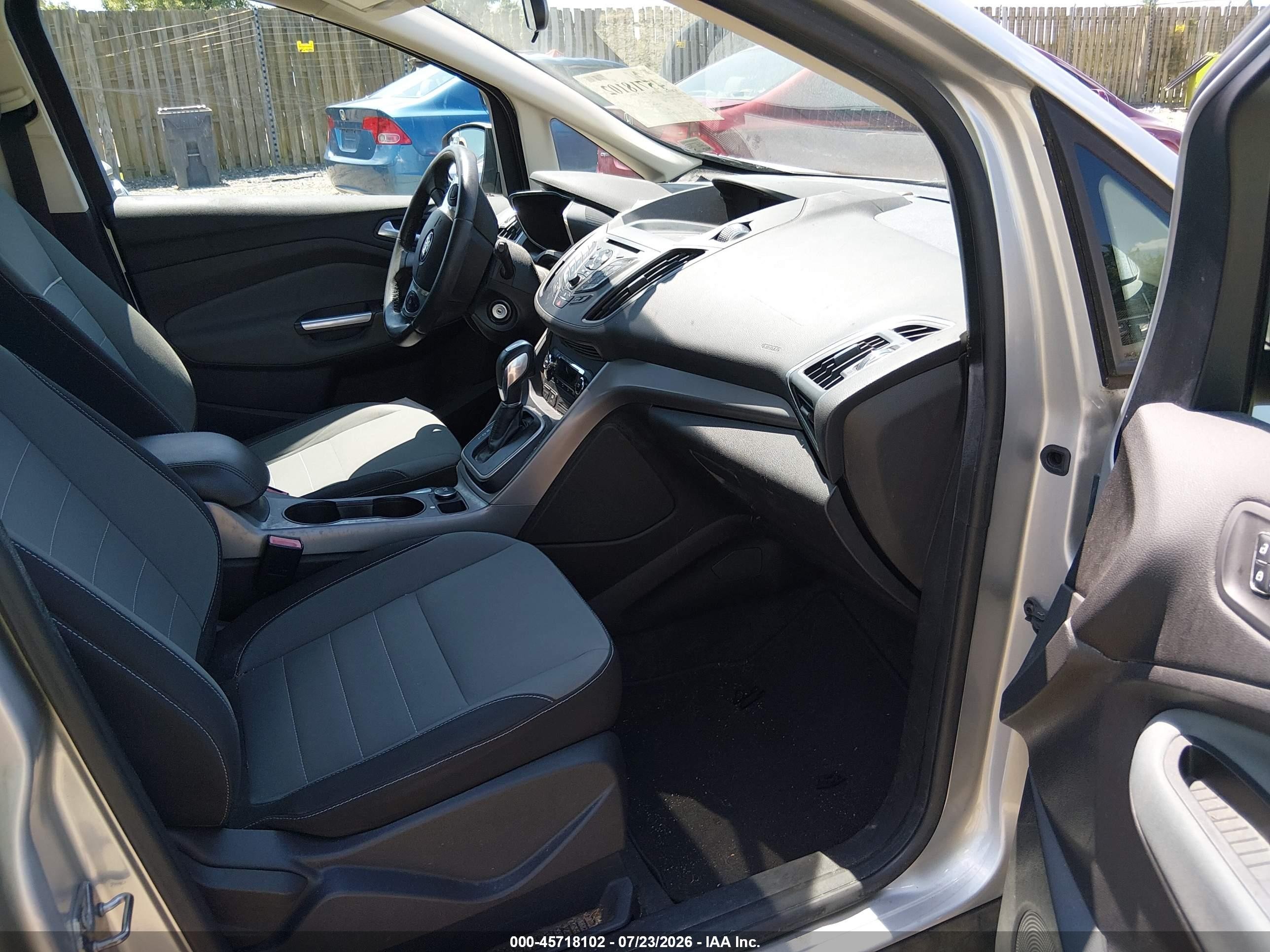 2013 Ford C-max Hybrid Se Silver vin: 1FADP5AU5DL502170