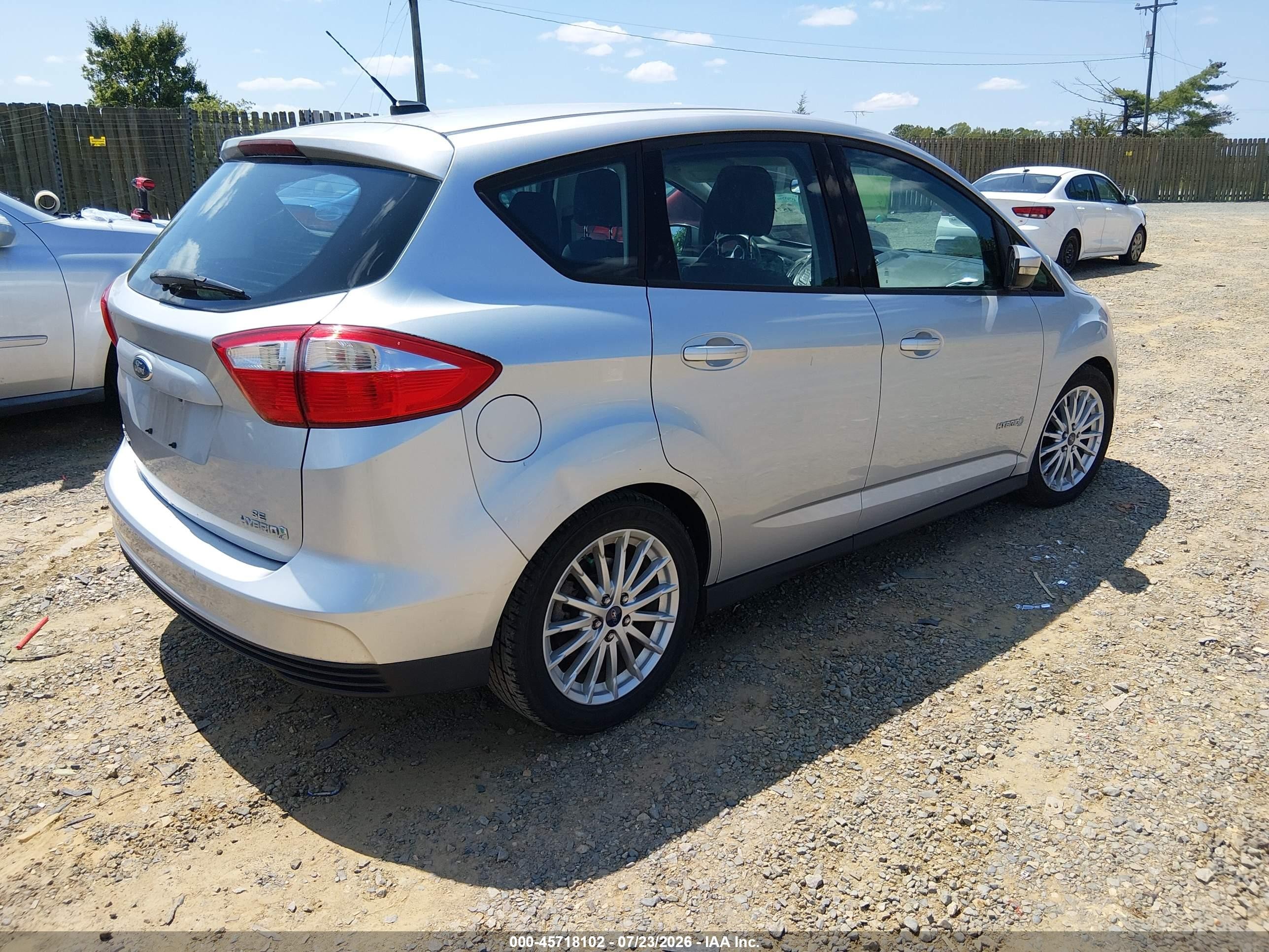 2013 Ford C-max Hybrid Se Silver vin: 1FADP5AU5DL502170