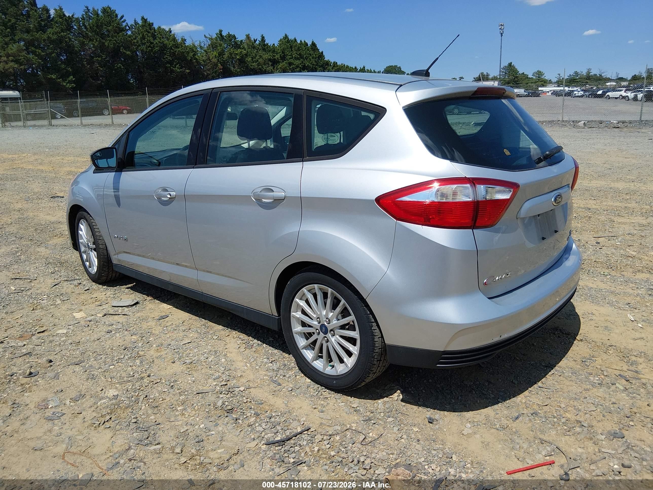 2013 Ford C-max Hybrid Se Silver vin: 1FADP5AU5DL502170