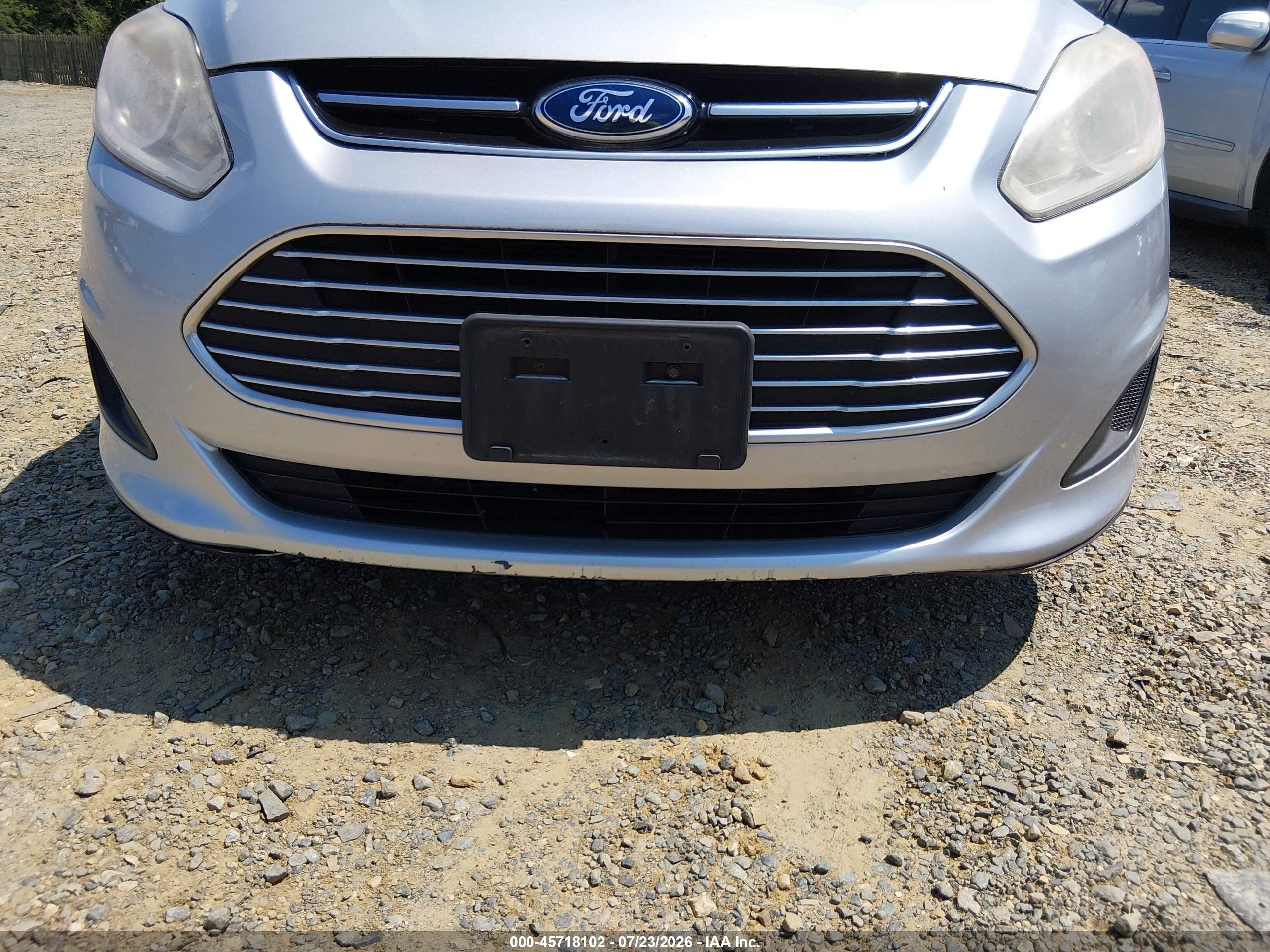 2013 Ford C-max Hybrid Se Silver vin: 1FADP5AU5DL502170
