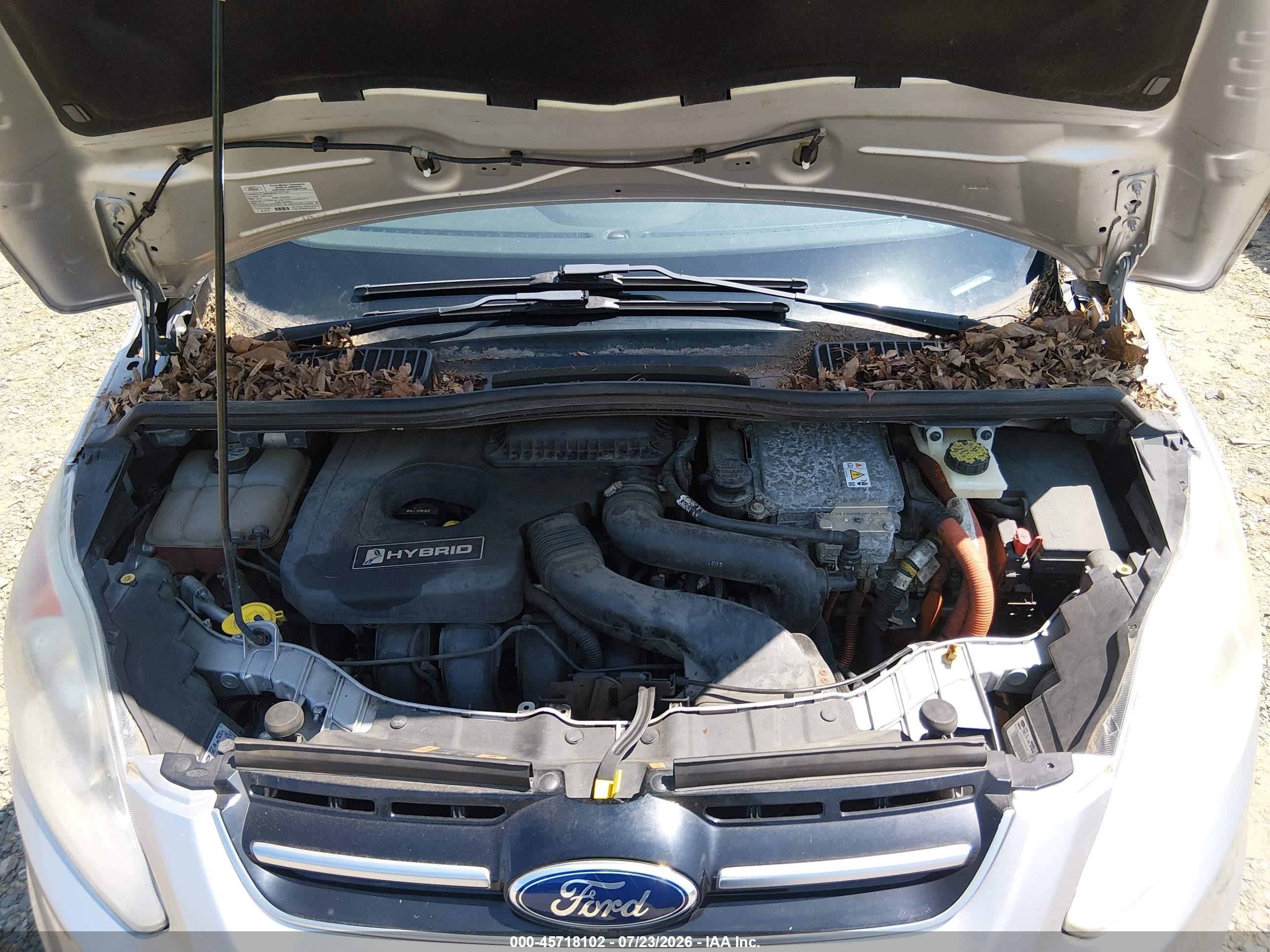 2013 Ford C-max Hybrid Se Silver vin: 1FADP5AU5DL502170