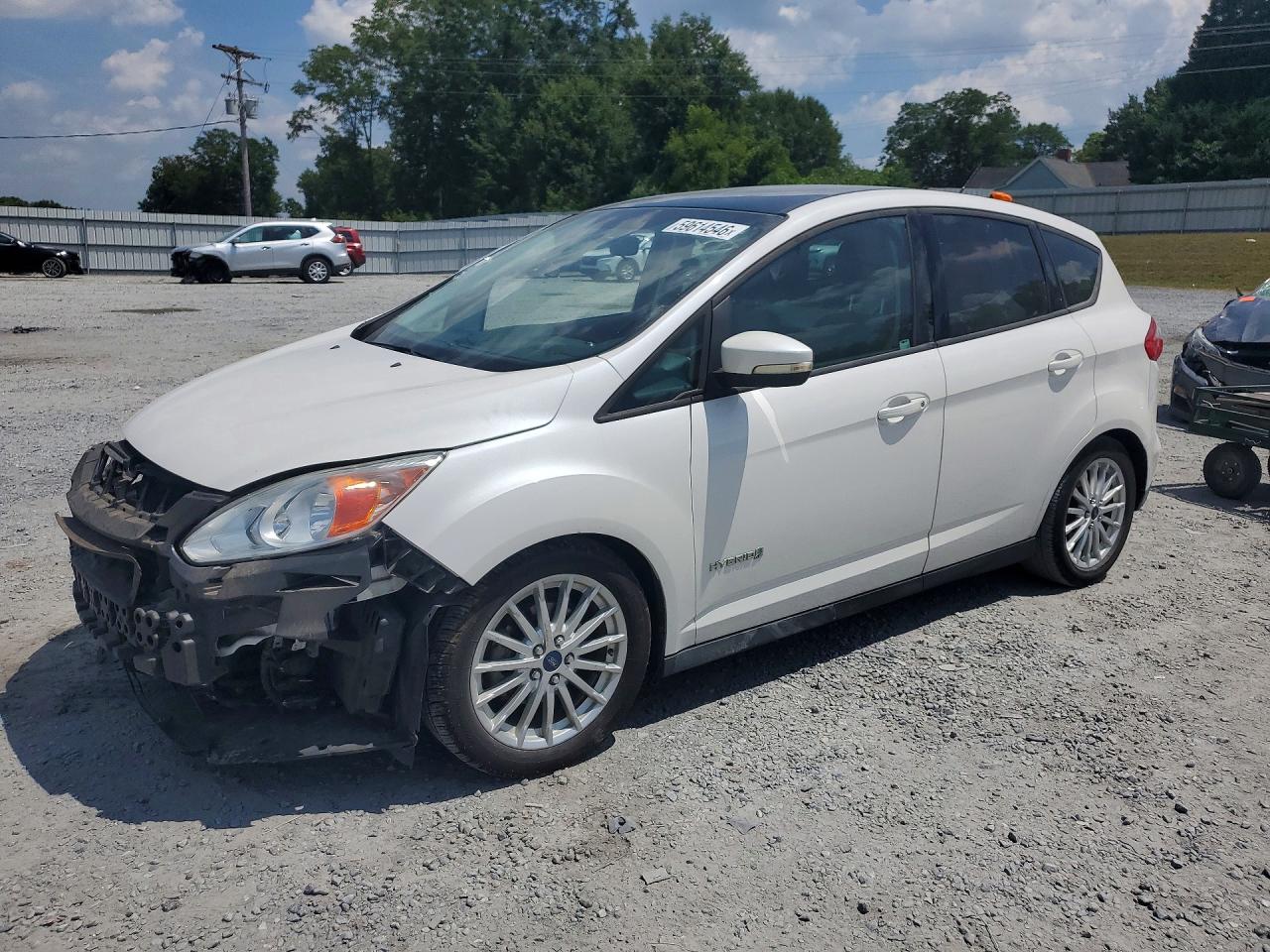 2013 Ford C-max Se White vin: 1FADP5AU5DL506977