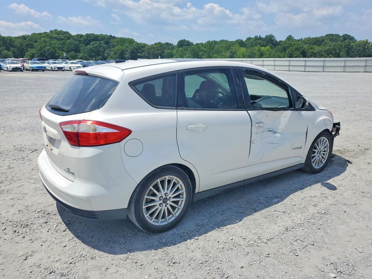 2013 Ford C-max Se White vin: 1FADP5AU5DL506977