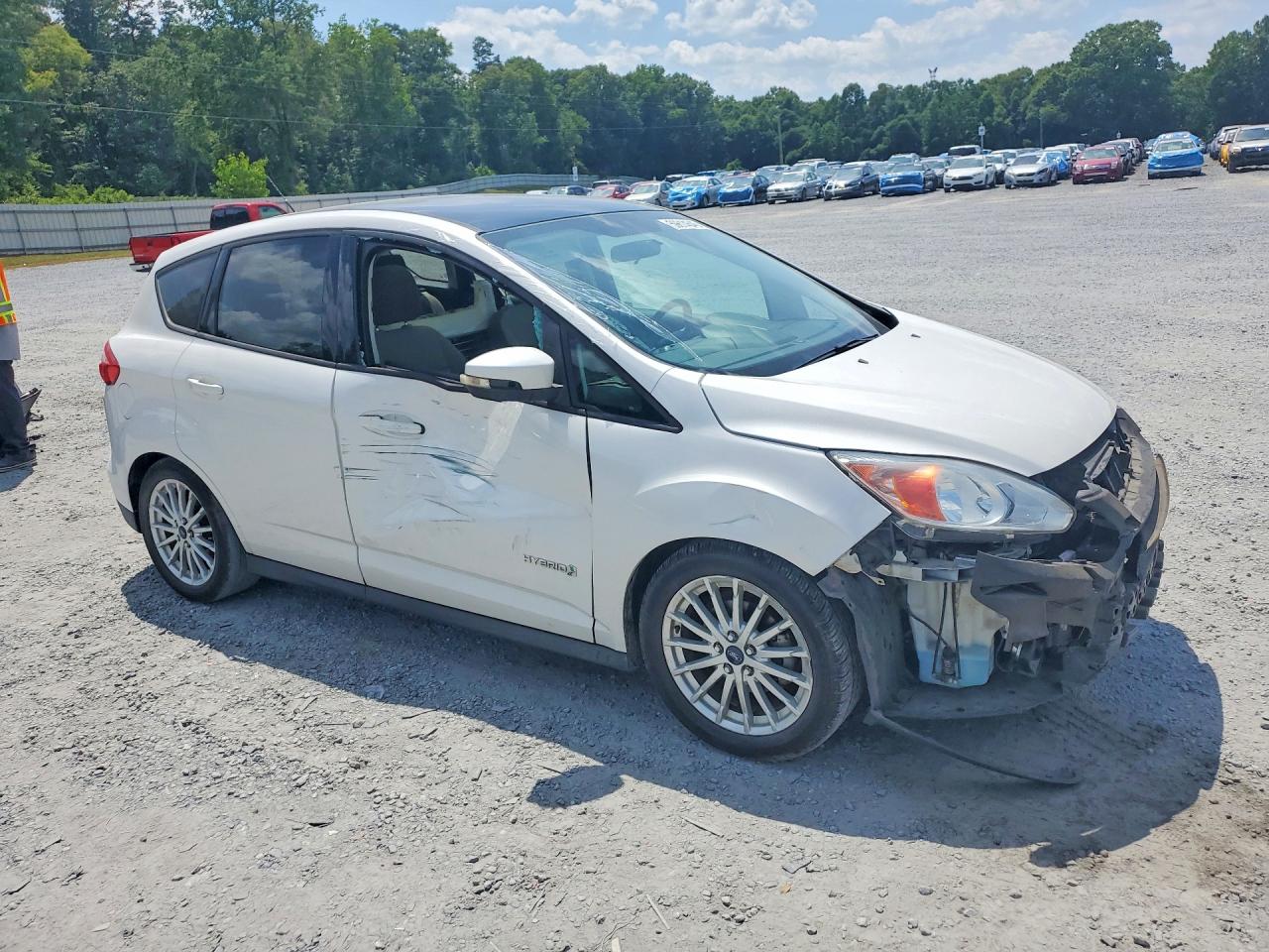 2013 Ford C-max Se White vin: 1FADP5AU5DL506977