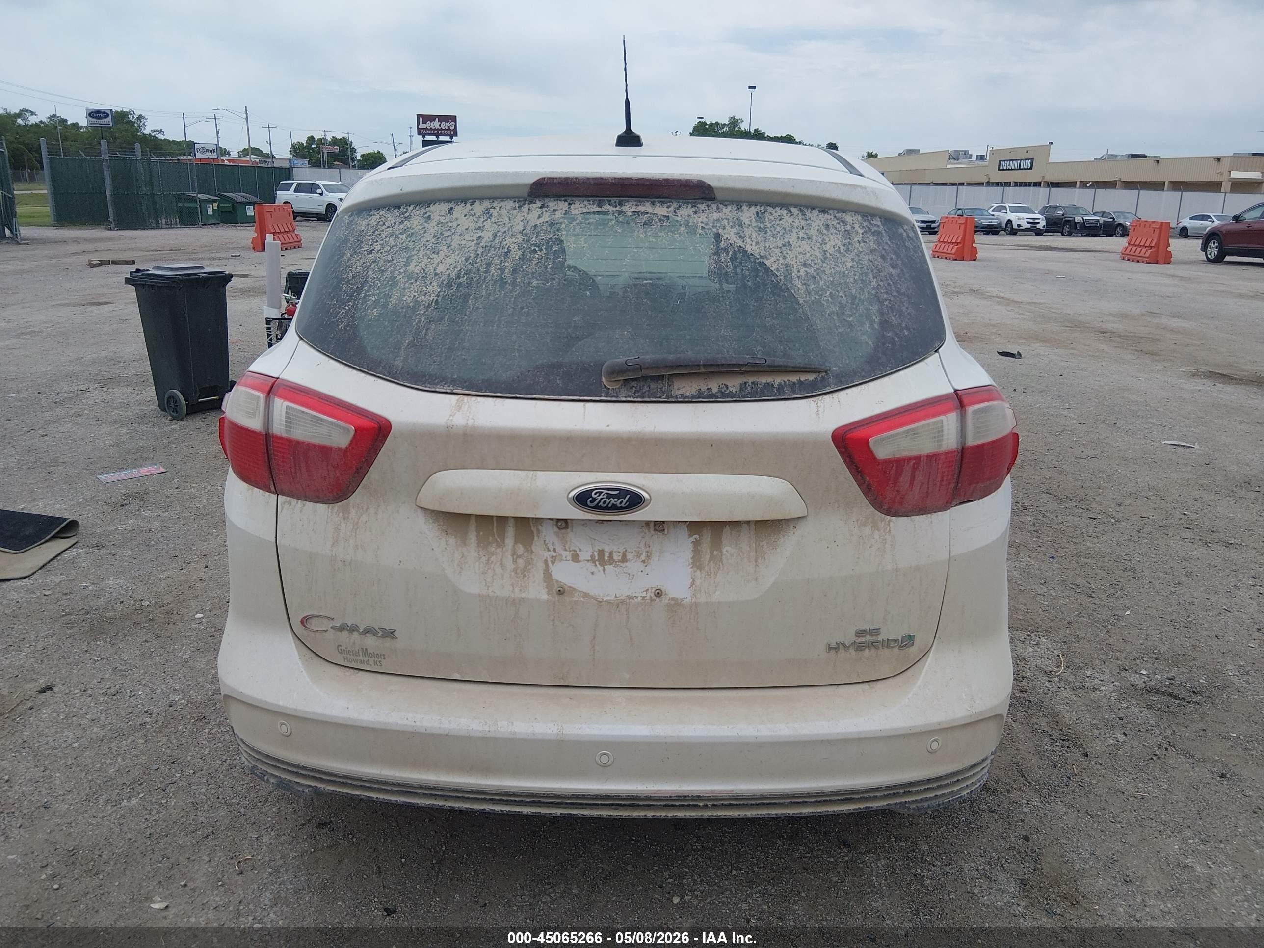2013 Ford C-max Hybrid Se White vin: 1FADP5AU5DL521205