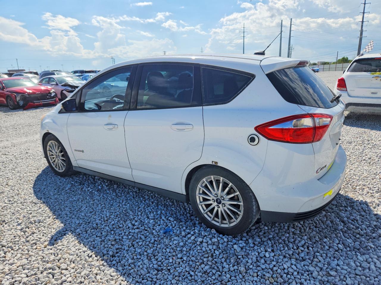 2013 Ford C-max Se White vin: 1FADP5AU5DL524492