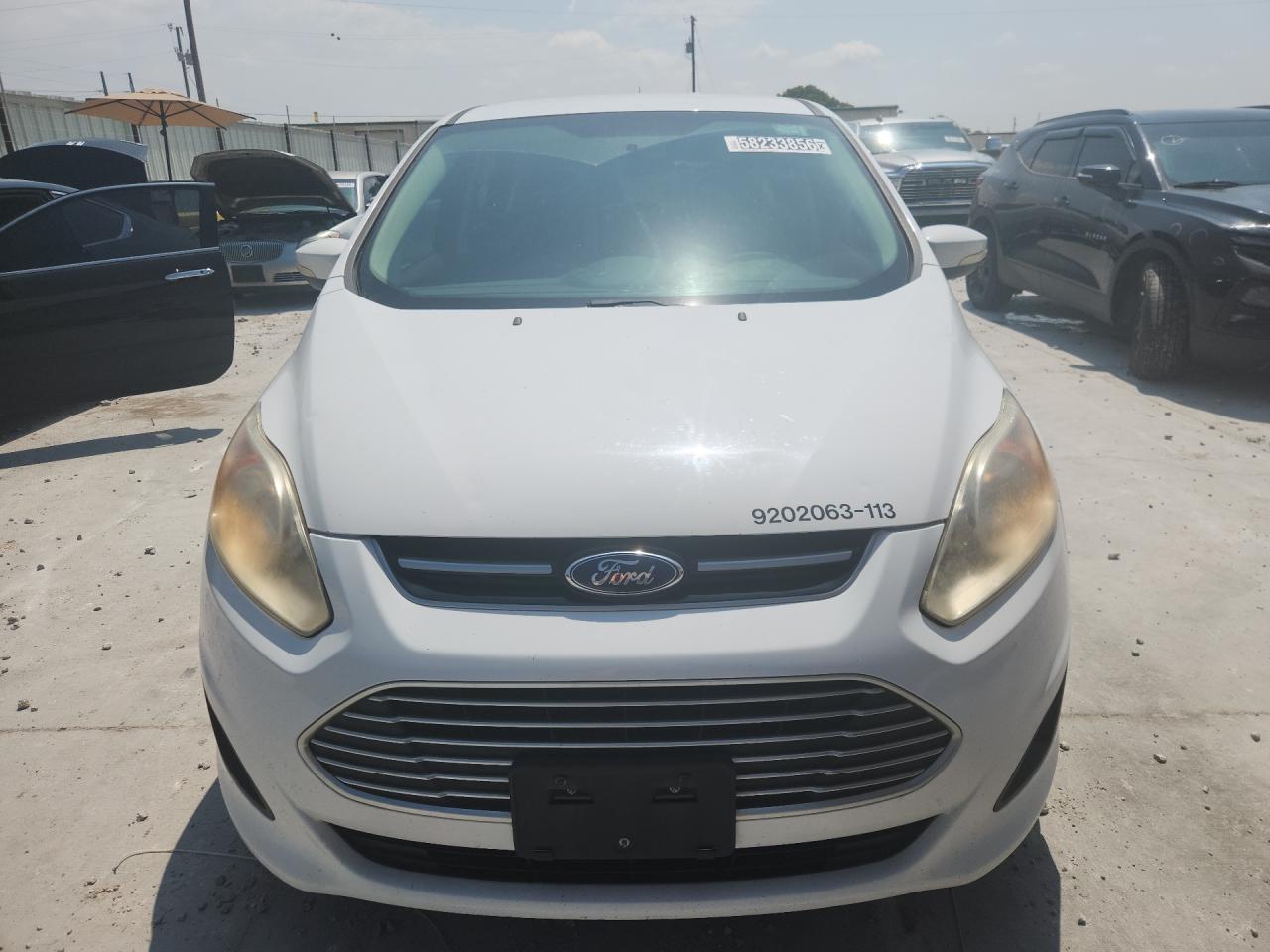 2013 Ford C-max Se White vin: 1FADP5AU5DL524492 Damage: Left Head Lamp, Faded, Acceptable