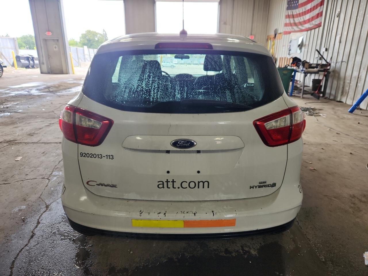 2013 Ford C-max Se Белый vin: 1FADP5AU5DL524511 Damage: Rear Bumper, Heavy Scratch, 2 To 3 Inches