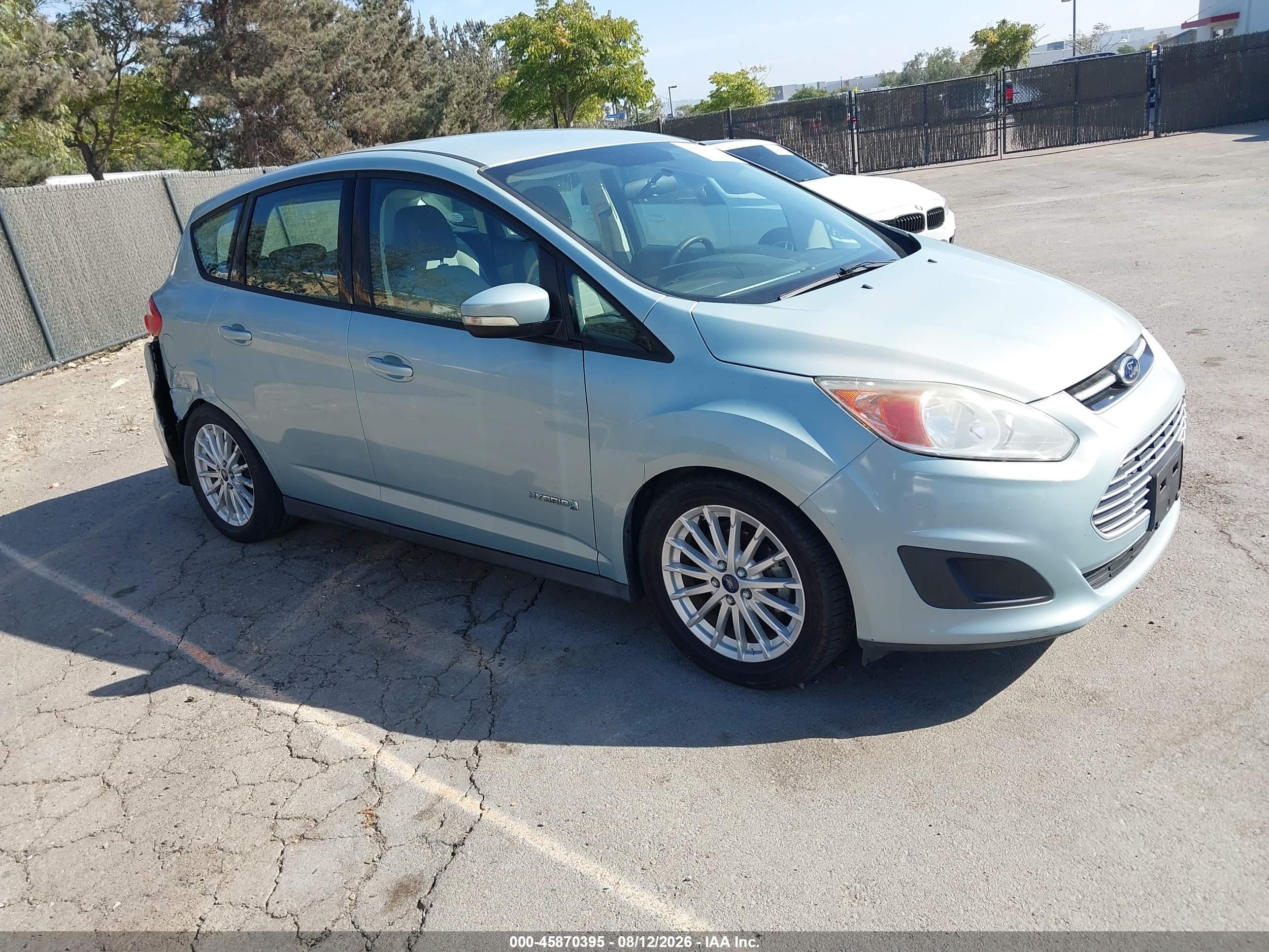 2013 Ford C-max Hybrid Se Blue vin: 1FADP5AU5DL537050
