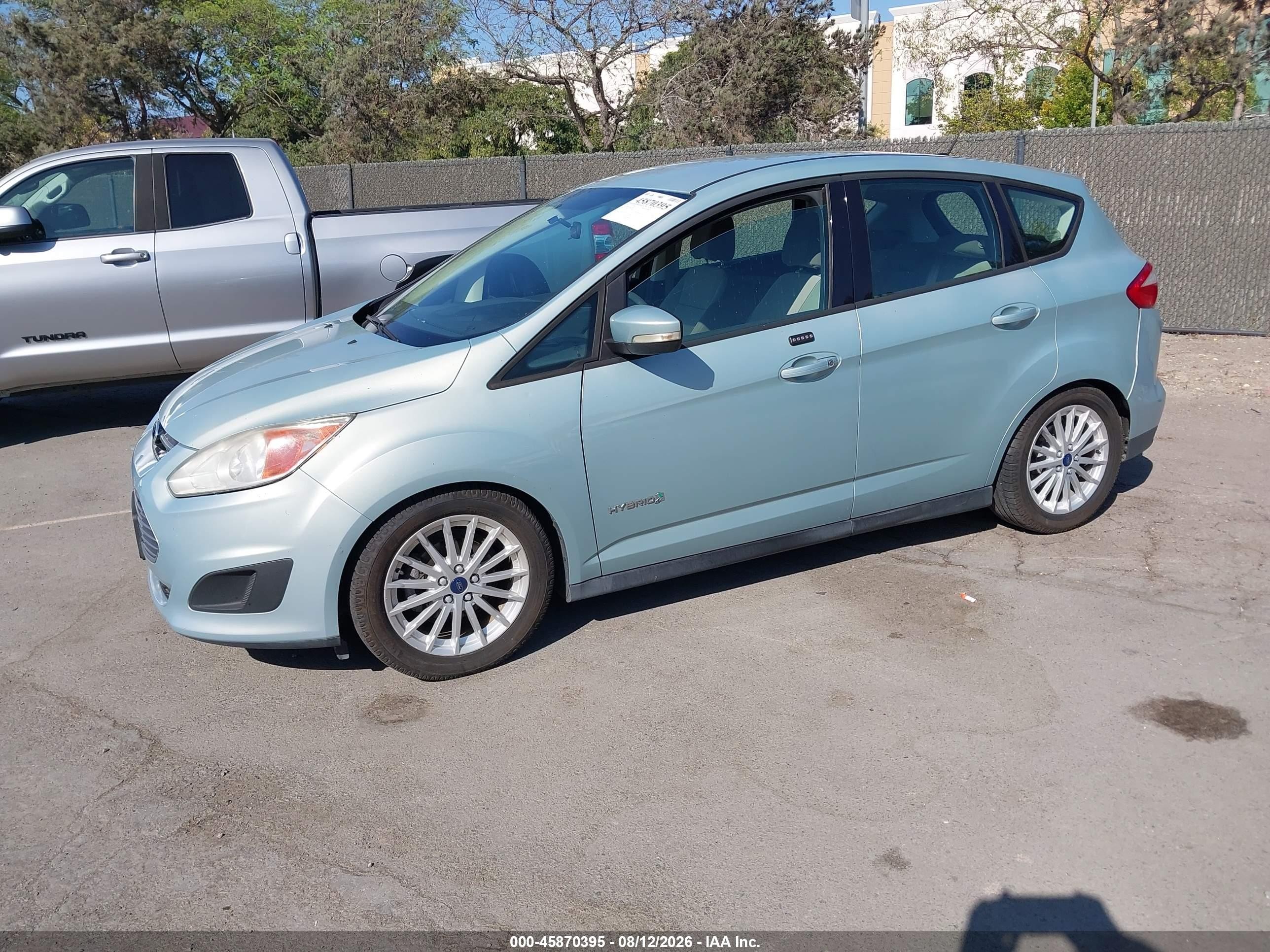 2013 Ford C-max Hybrid Se Blue vin: 1FADP5AU5DL537050