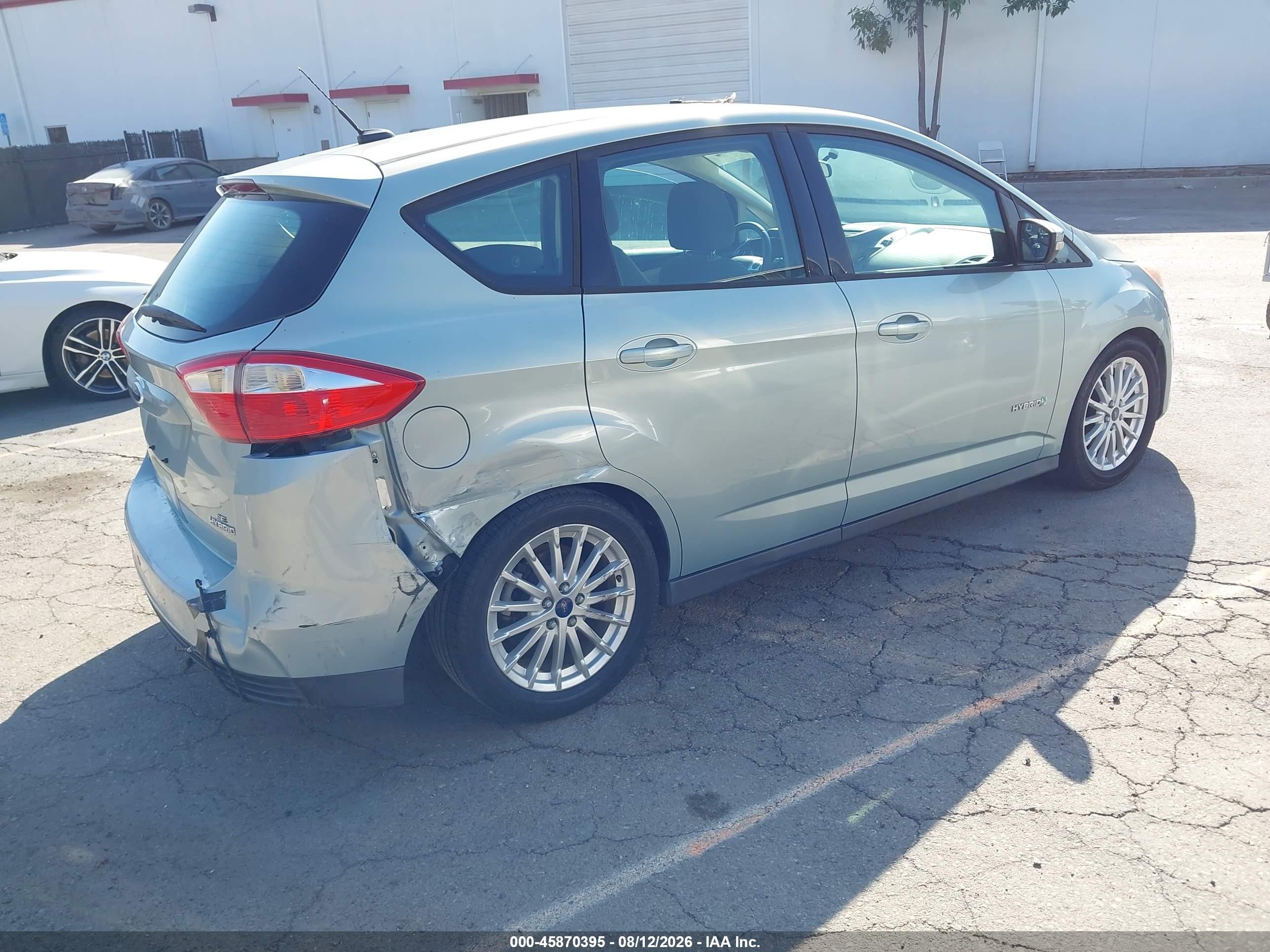 2013 Ford C-max Hybrid Se Blue vin: 1FADP5AU5DL537050