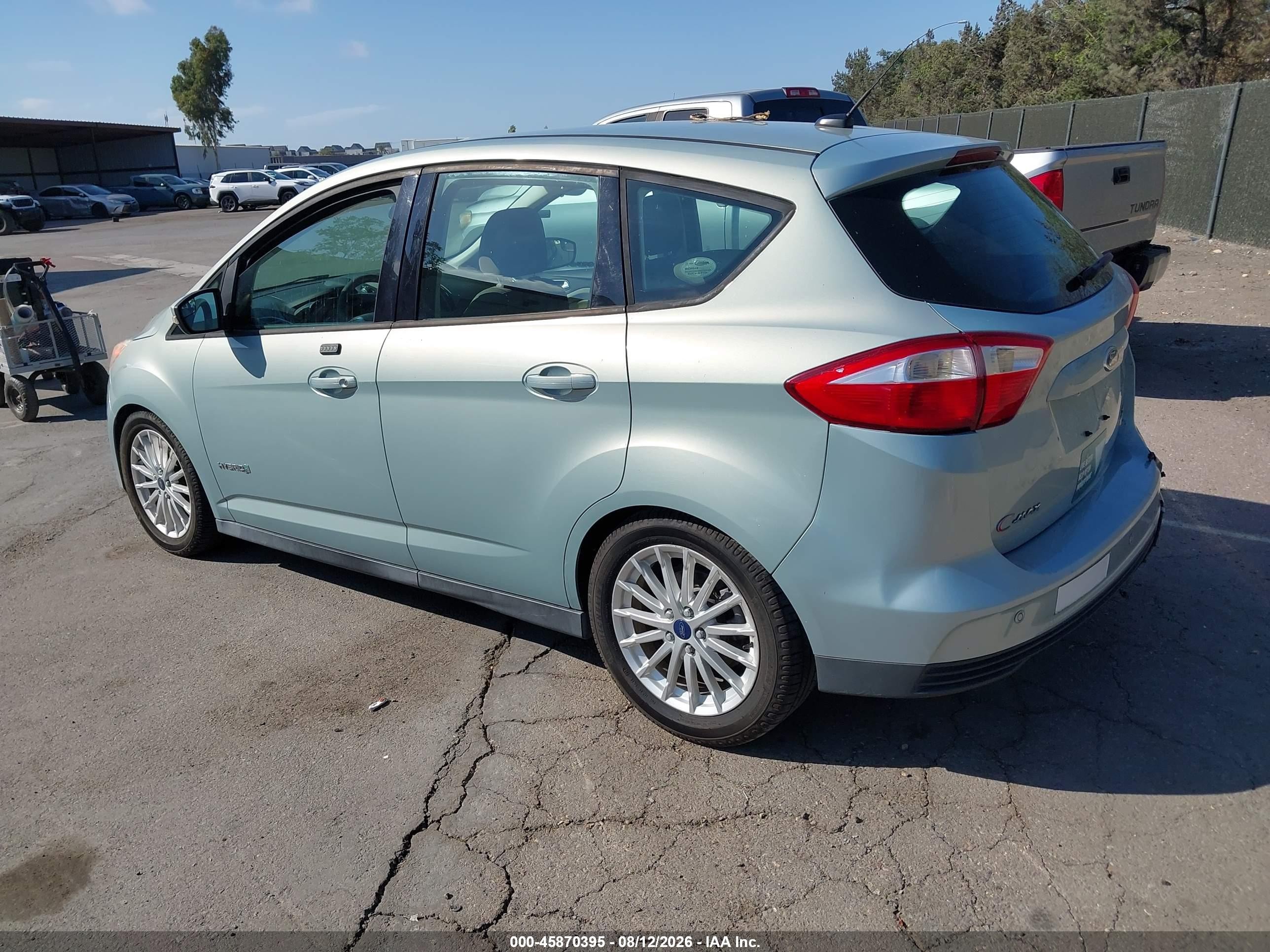 2013 Ford C-max Hybrid Se Blue vin: 1FADP5AU5DL537050