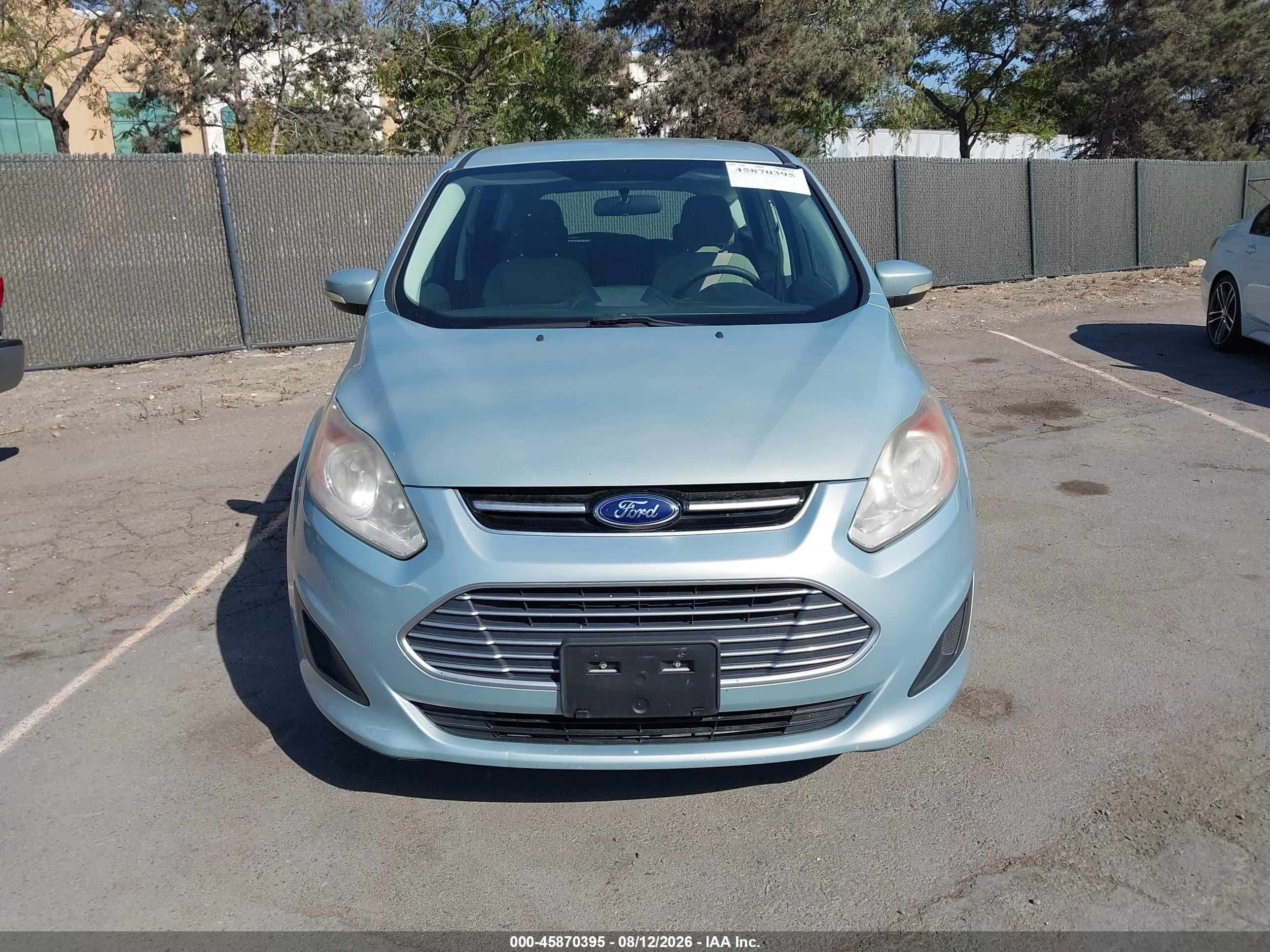 2013 Ford C-max Hybrid Se Blue vin: 1FADP5AU5DL537050
