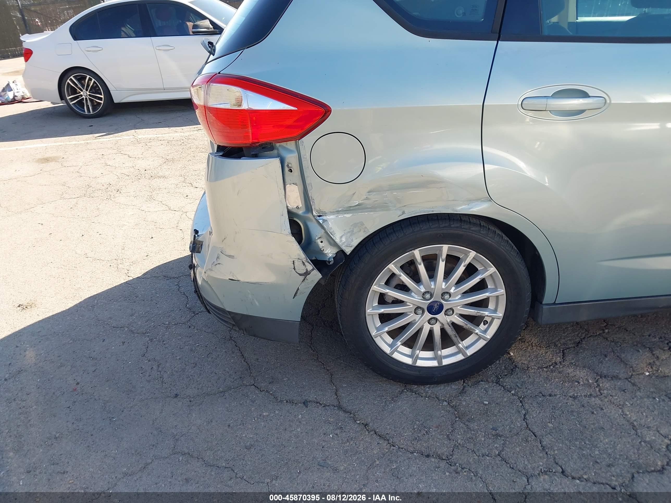 2013 Ford C-max Hybrid Se Blue vin: 1FADP5AU5DL537050